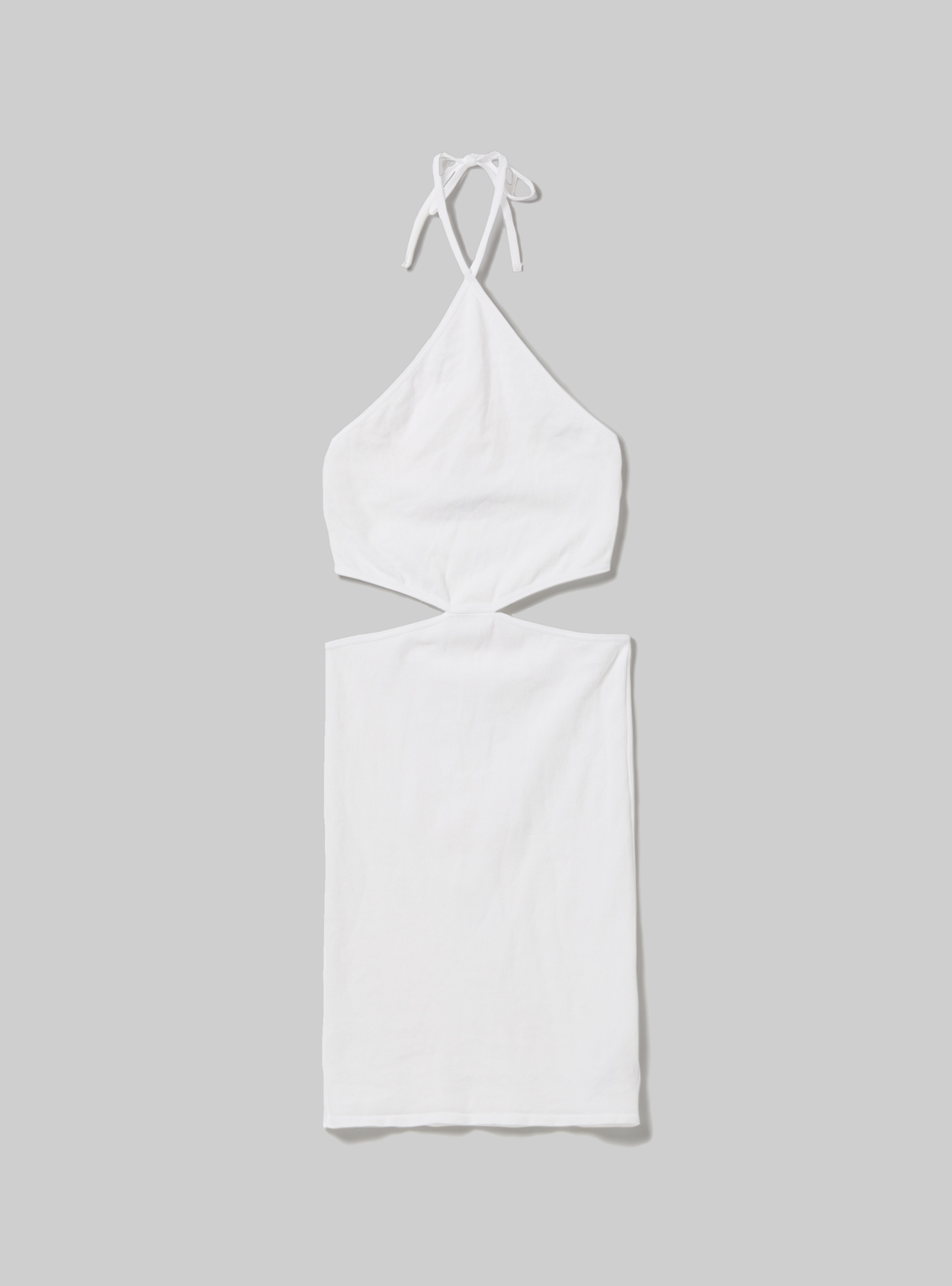 Vestito cut out con scollo halter, WH2 WHITE
