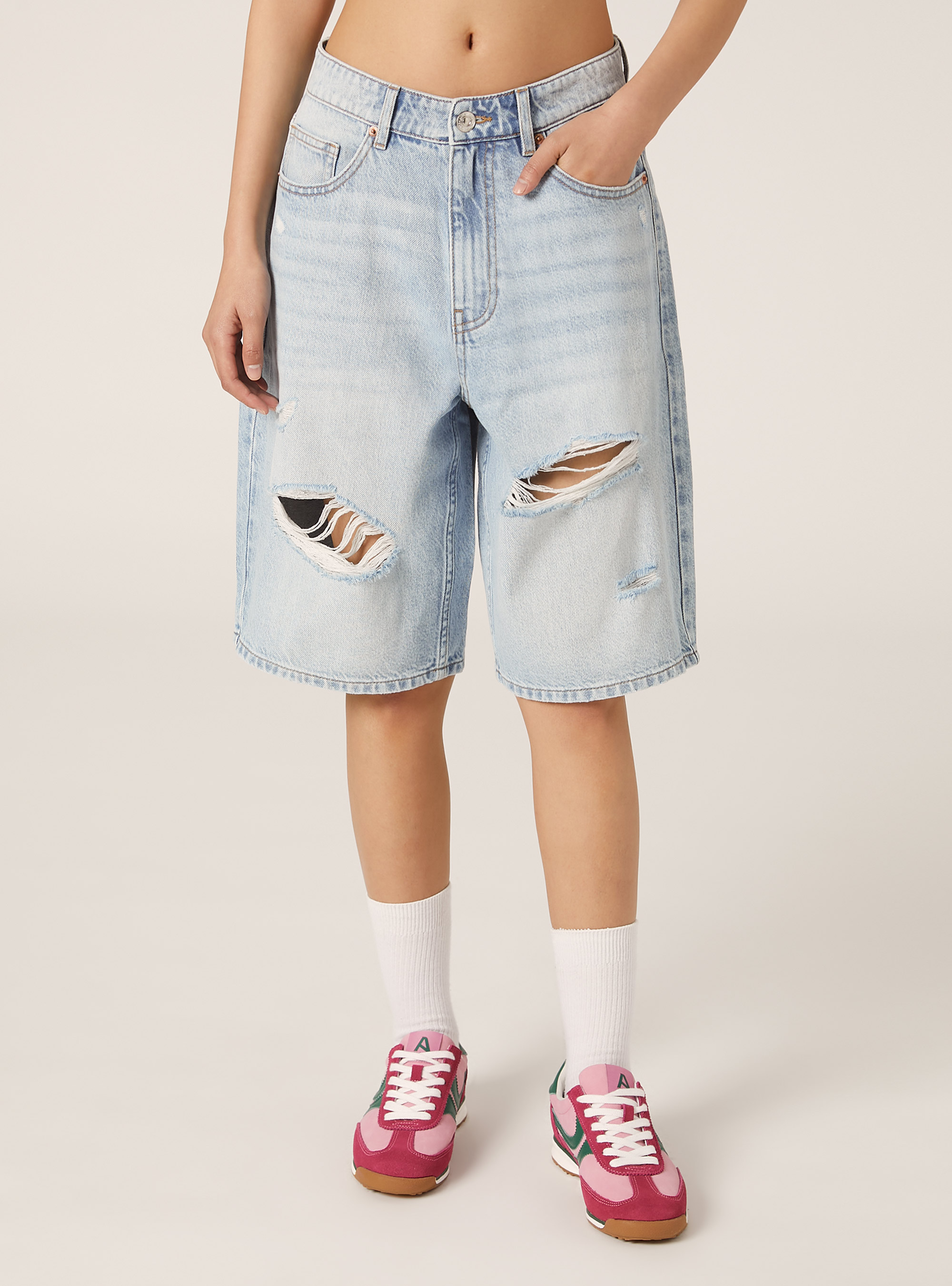 【Raucohouse】Brann denim bermuda pants Brann denim bermuda pants - Raucohouse | 60% - Asian Fashion