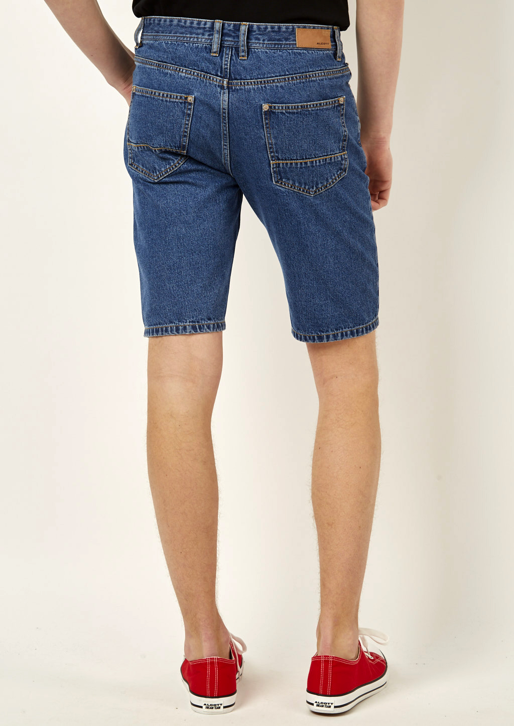 Lightweight Denim bermuda short, AZURE
