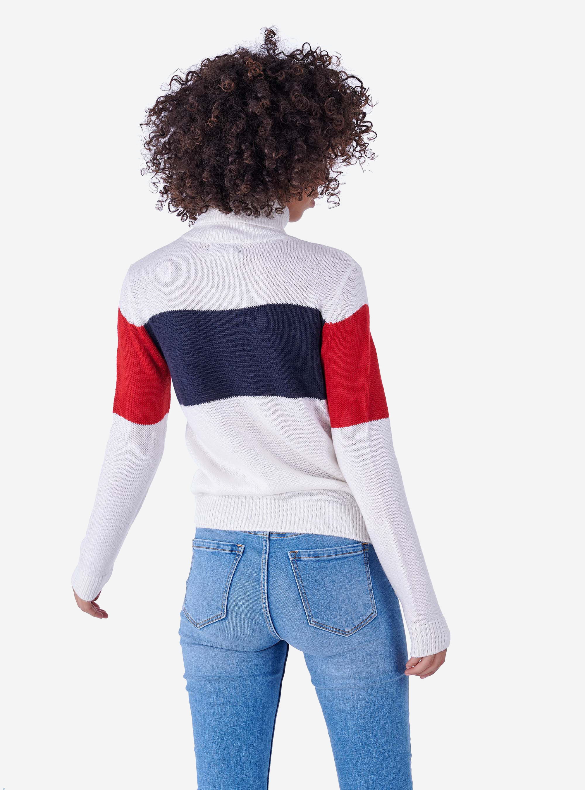 HIGH-NECKED SHIRT WITH SLOGAN, OFF-WHITE