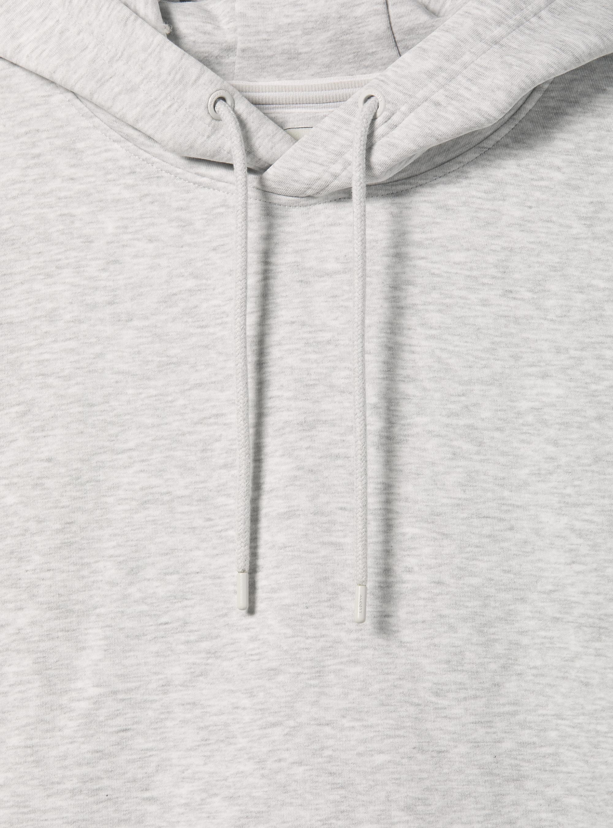 Sweat à capuche avec pochette, MGY3 GREY MEL LIGHT