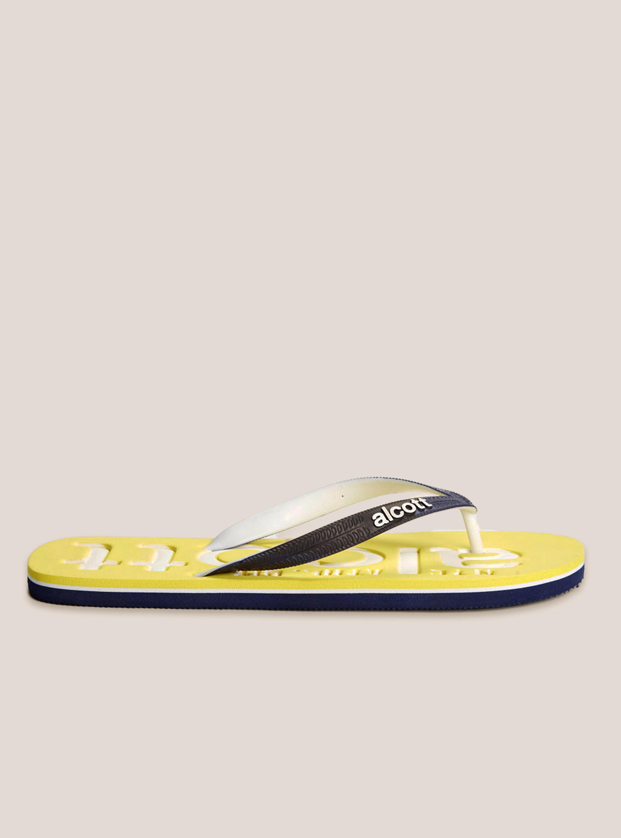 Flip-flops with logo, C746 YELLOW