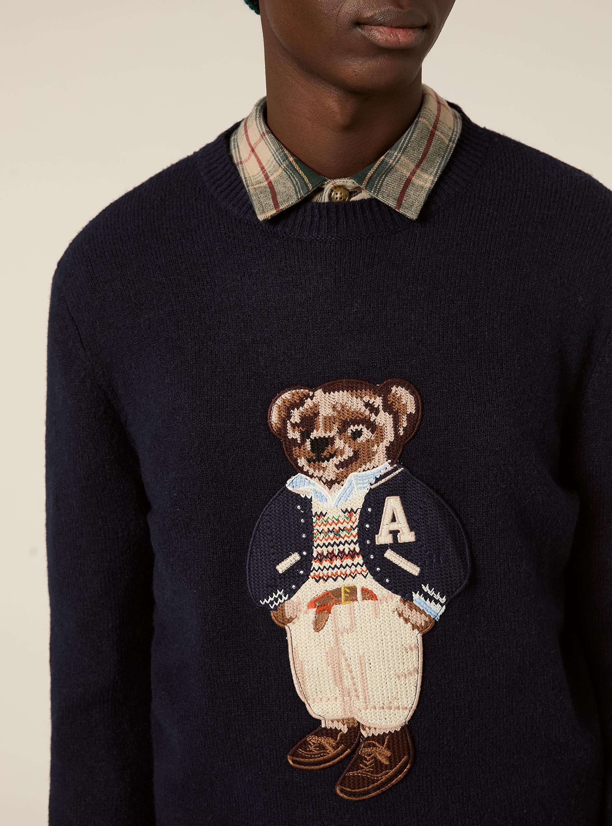 Pullover con mascotte, NA1 NAVY DARK