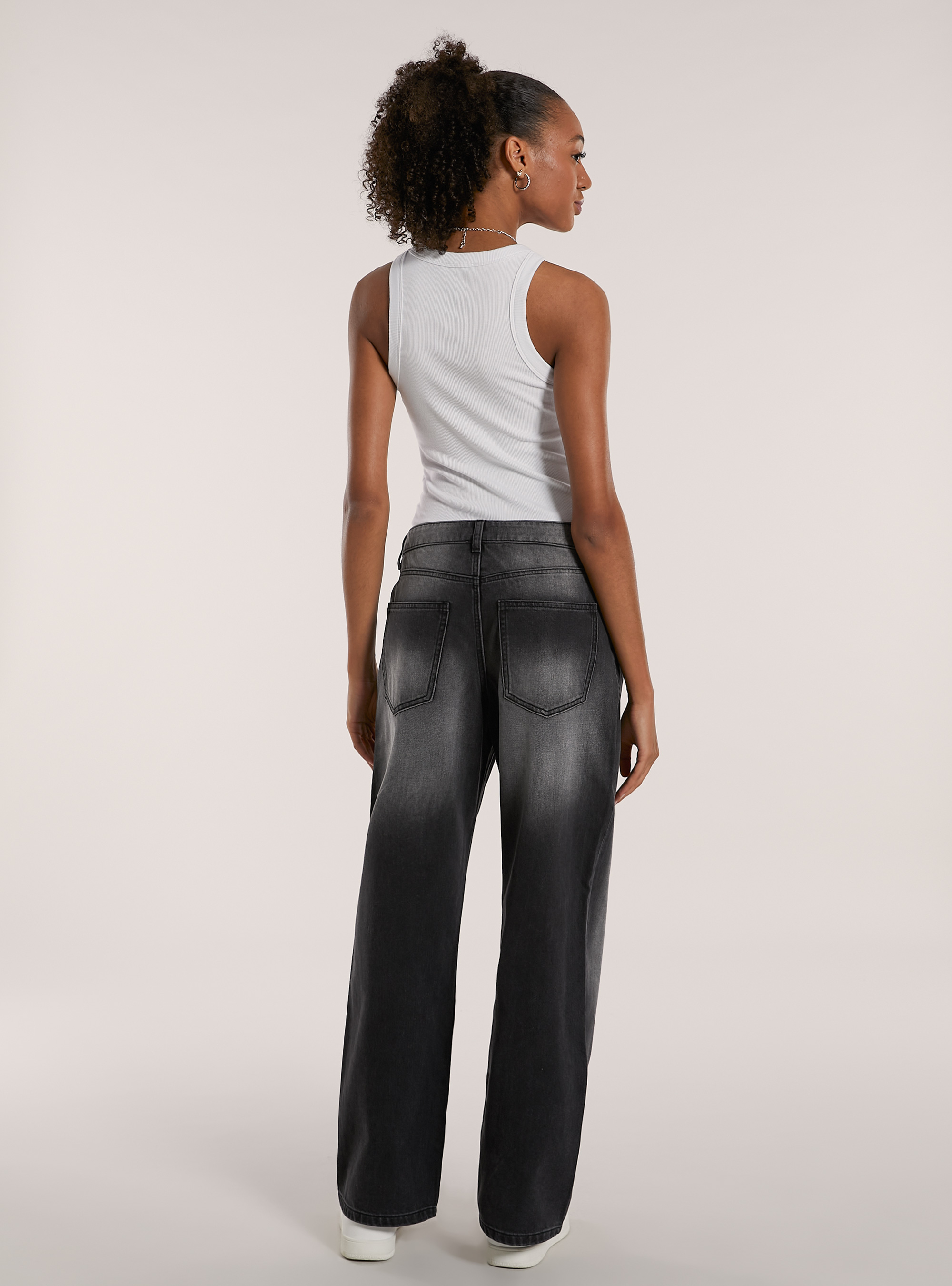 Baggy fit jeans, D000 BLACK