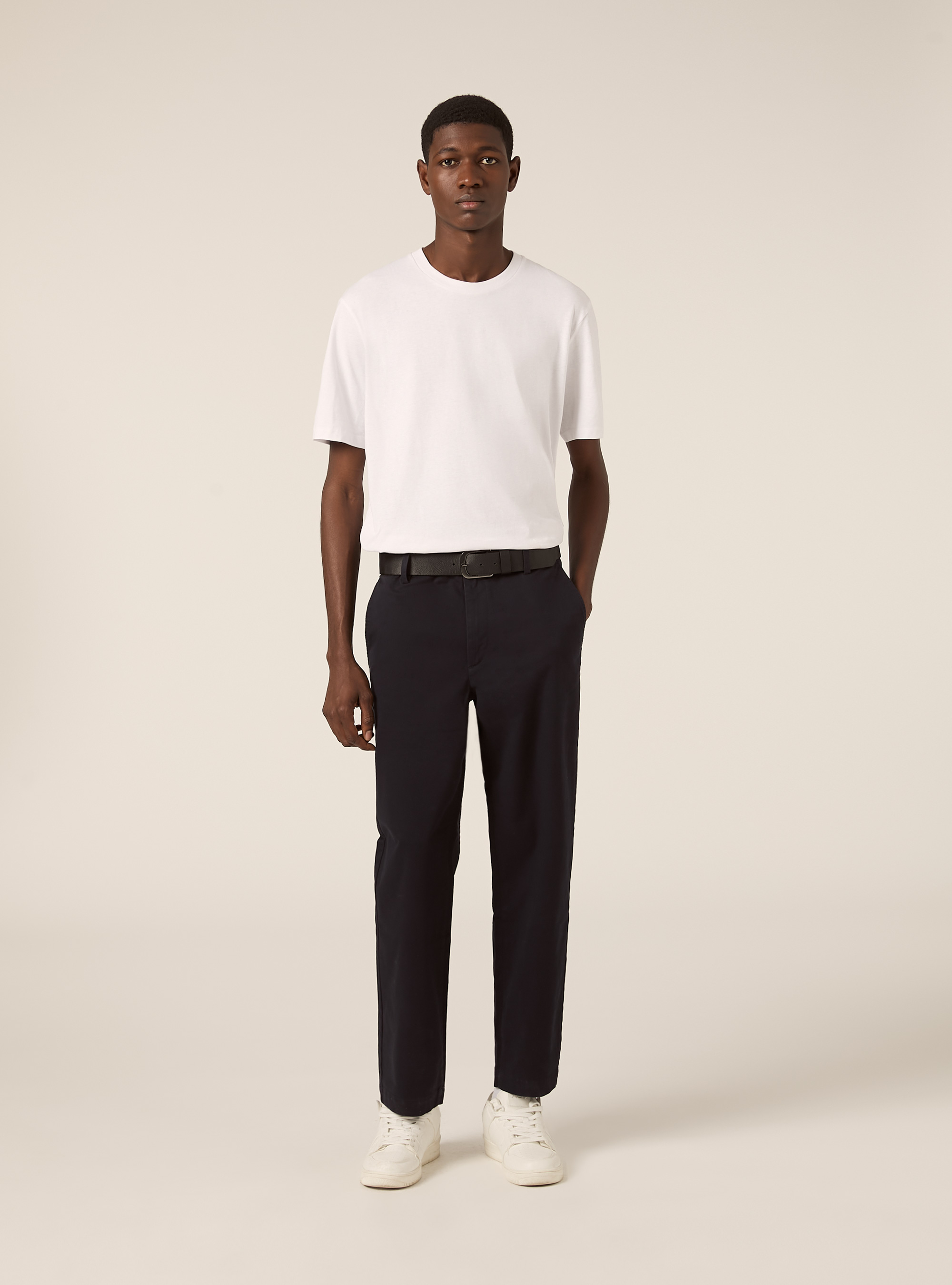 Slim Fit Chino-Hose aus Stretch-Twill, NA1 NAVY DARK