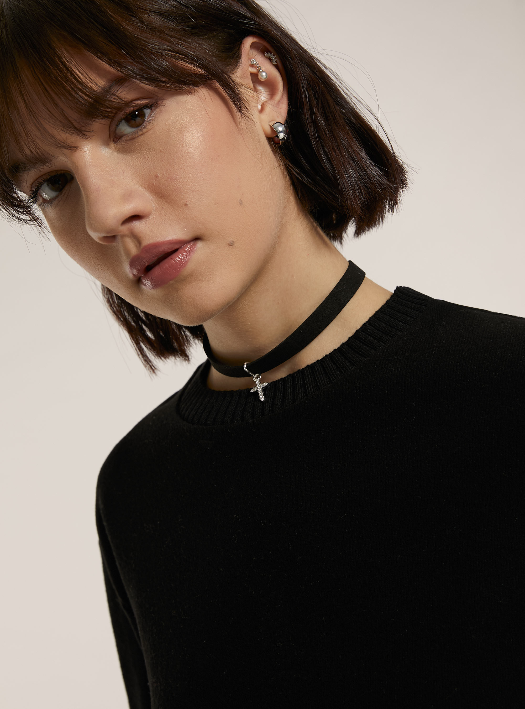 Pullover soft touch, BK1 BLACK