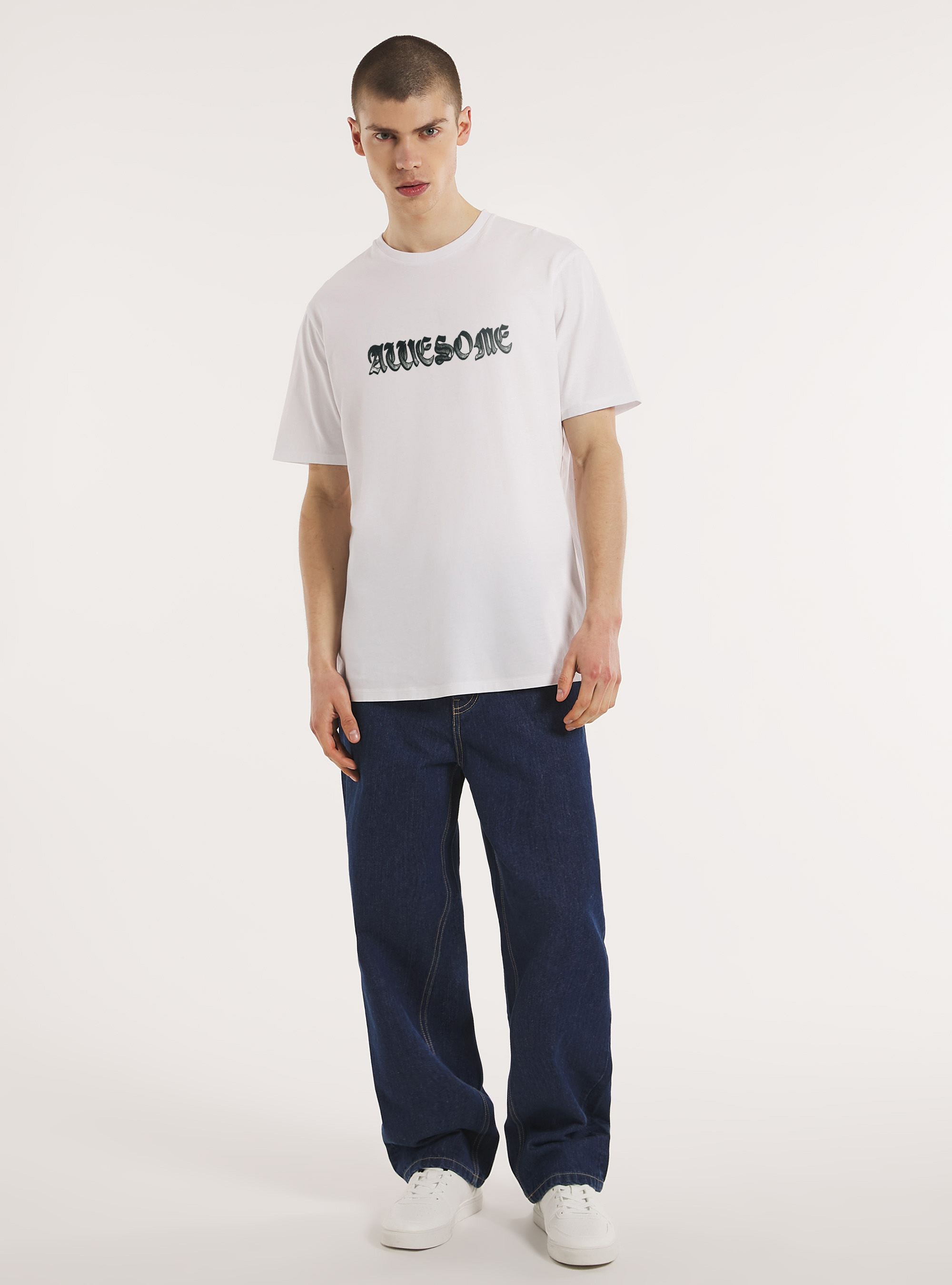 t-shirt avec imprimé Teddy, WH3 WHITE