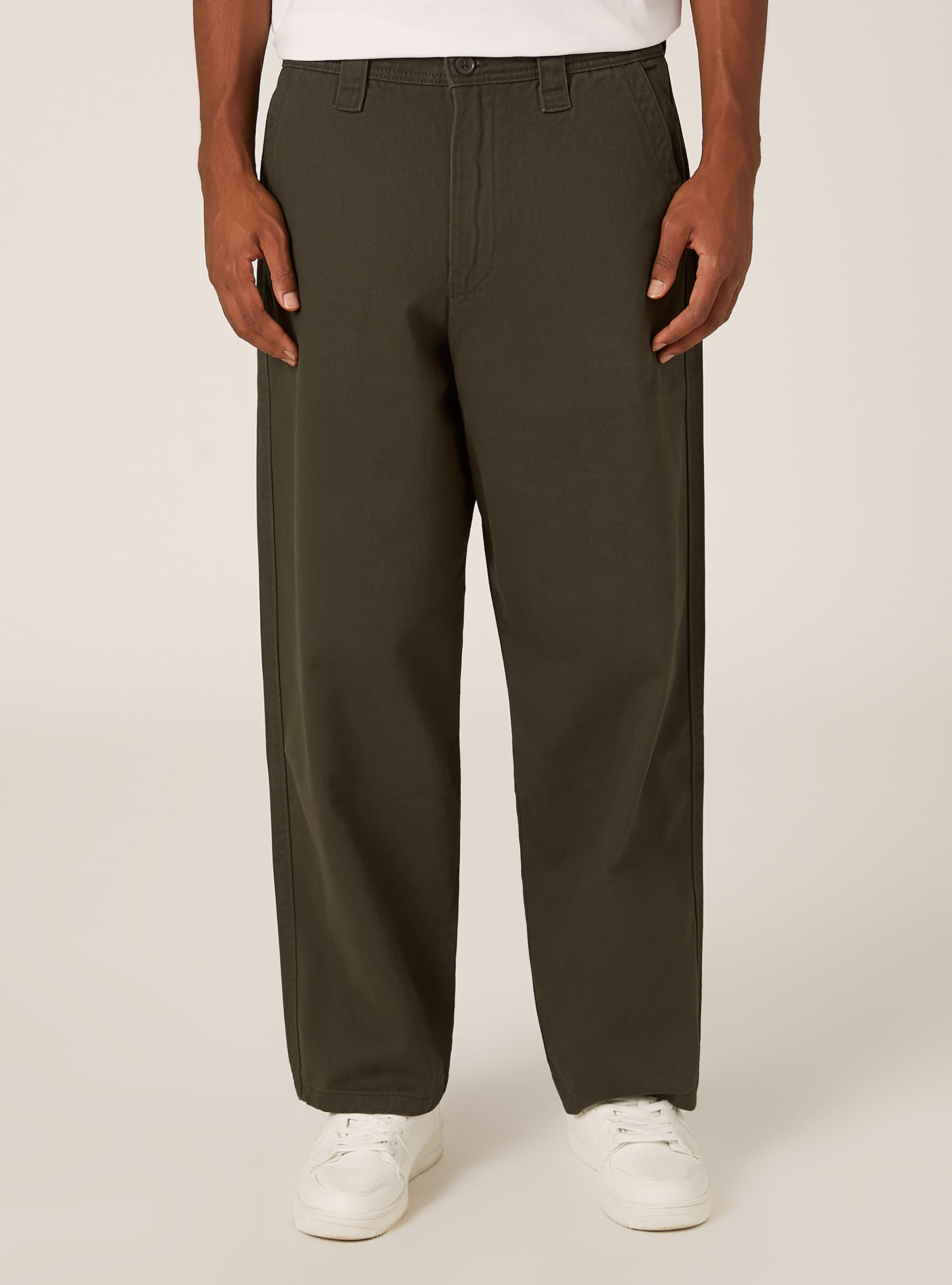 Chino in twill, KY1 KAKY DARK