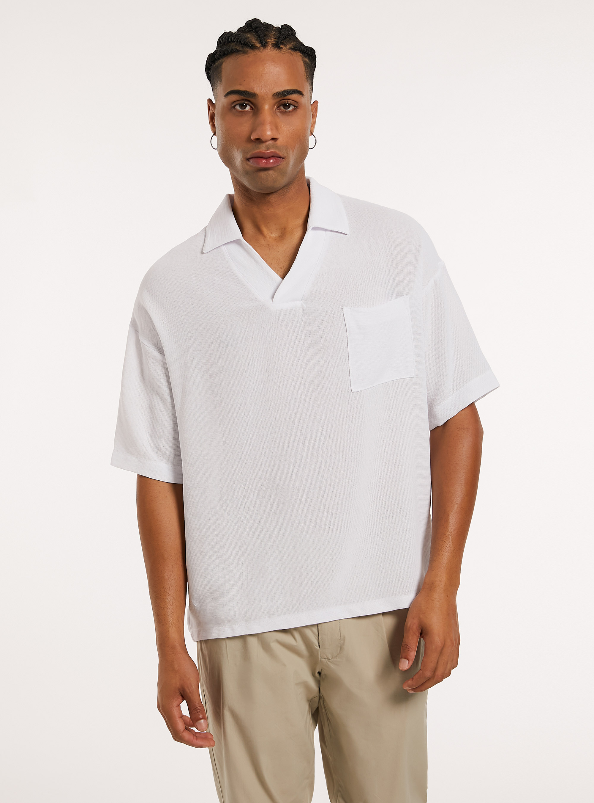 Polo con taschino, WH2 WHITE