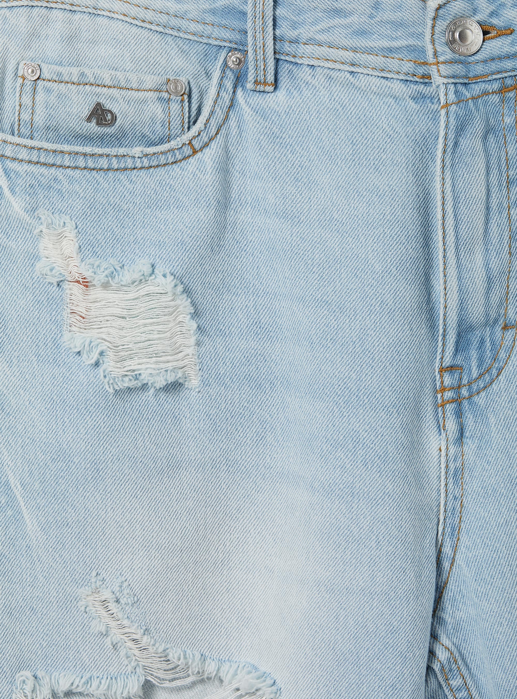 Stretch denim slim fit bermuda shorts, D008 SUPER LIGHT BLUE