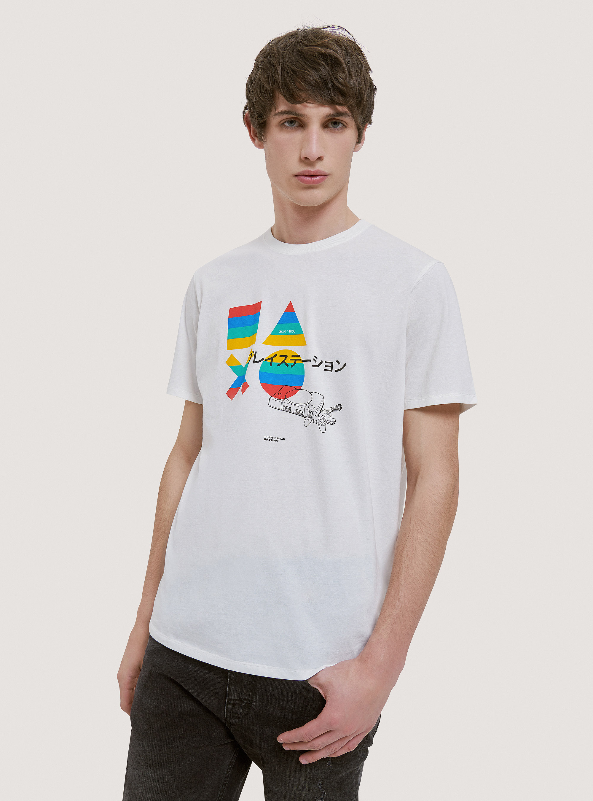 Camiseta PlayStation x Alcott, C0020 OFF WHITE