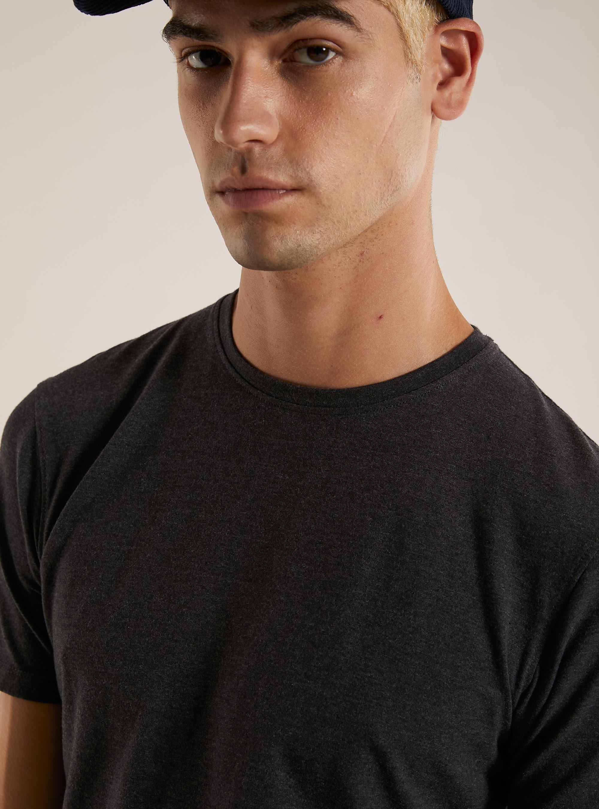 PRINTED T-SHIRT, GREY MELANGE