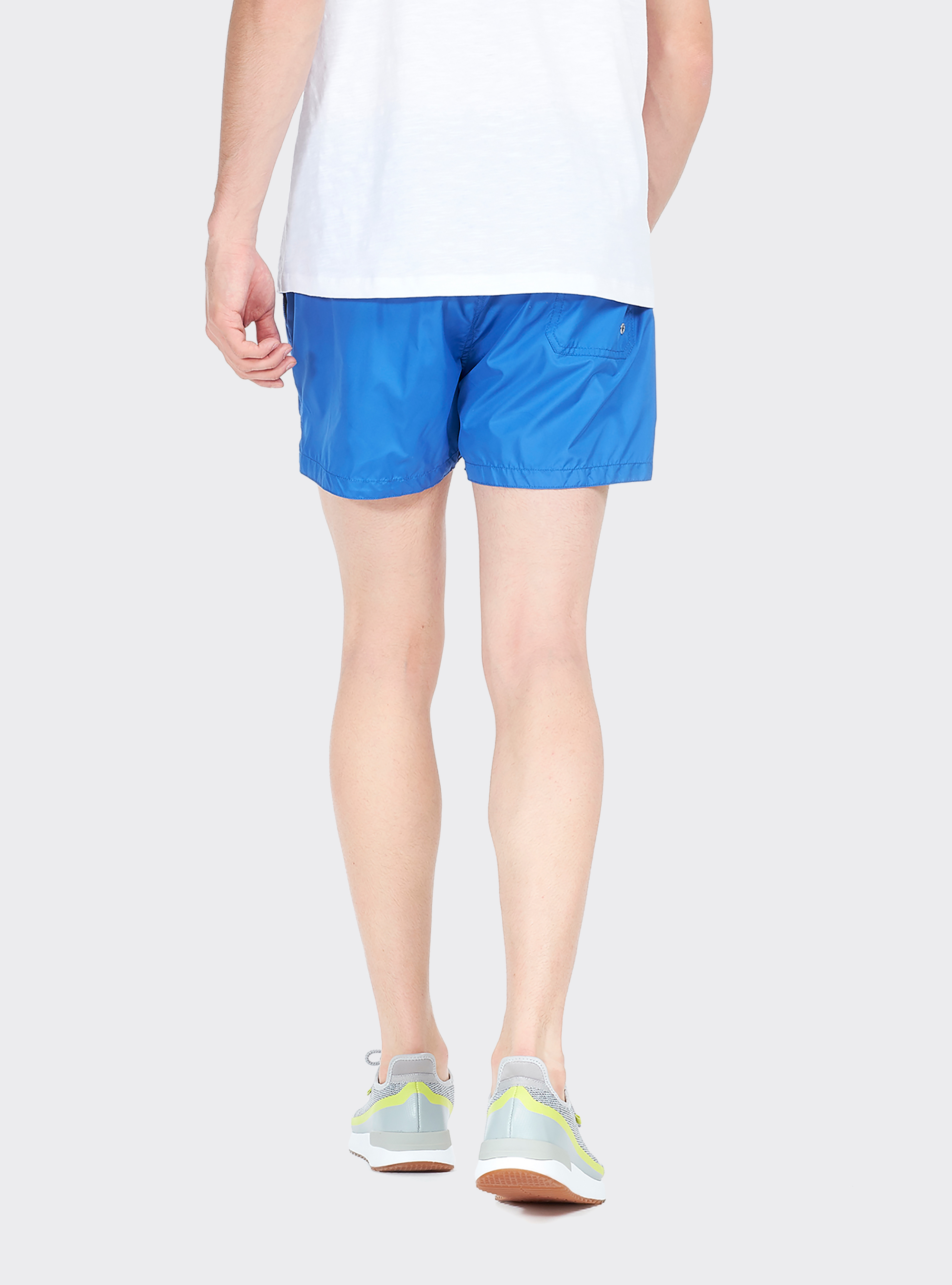 Costume con logo ricamato e cordino a contrasto, C265 ROYALE FLUO