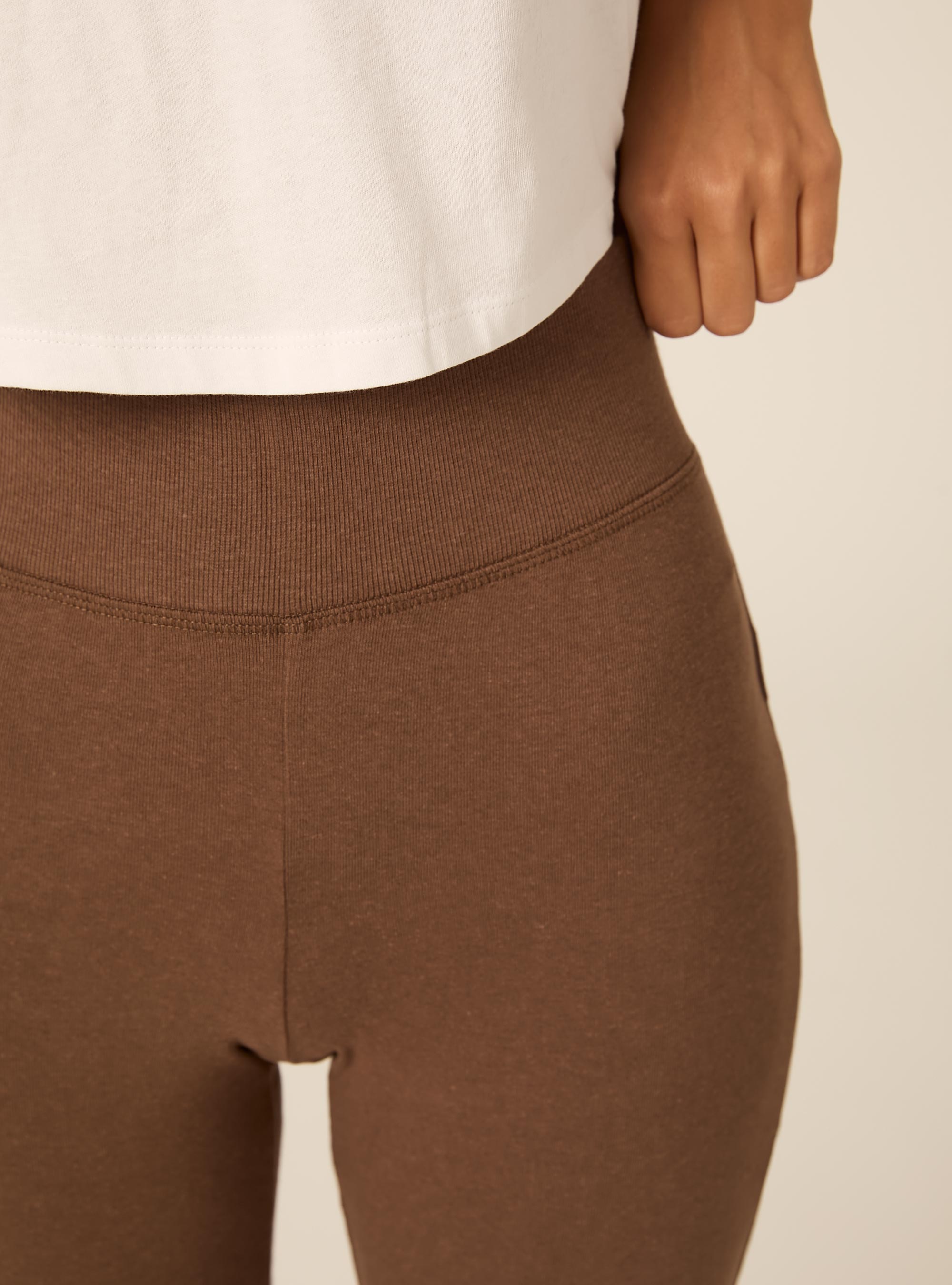 Leggings flare, MARRONE MEDIO