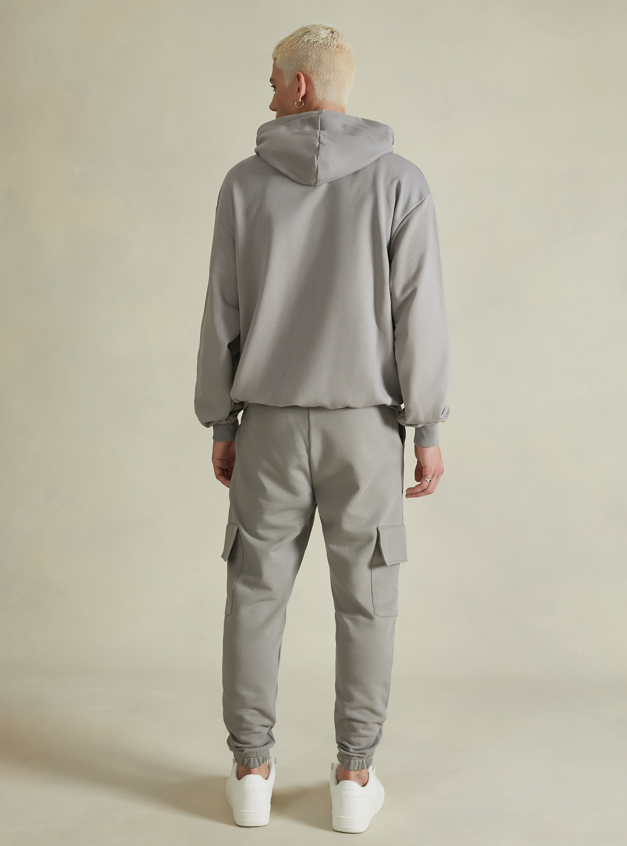 Boxy fit hoodie, GY2 GREY MEDIUM