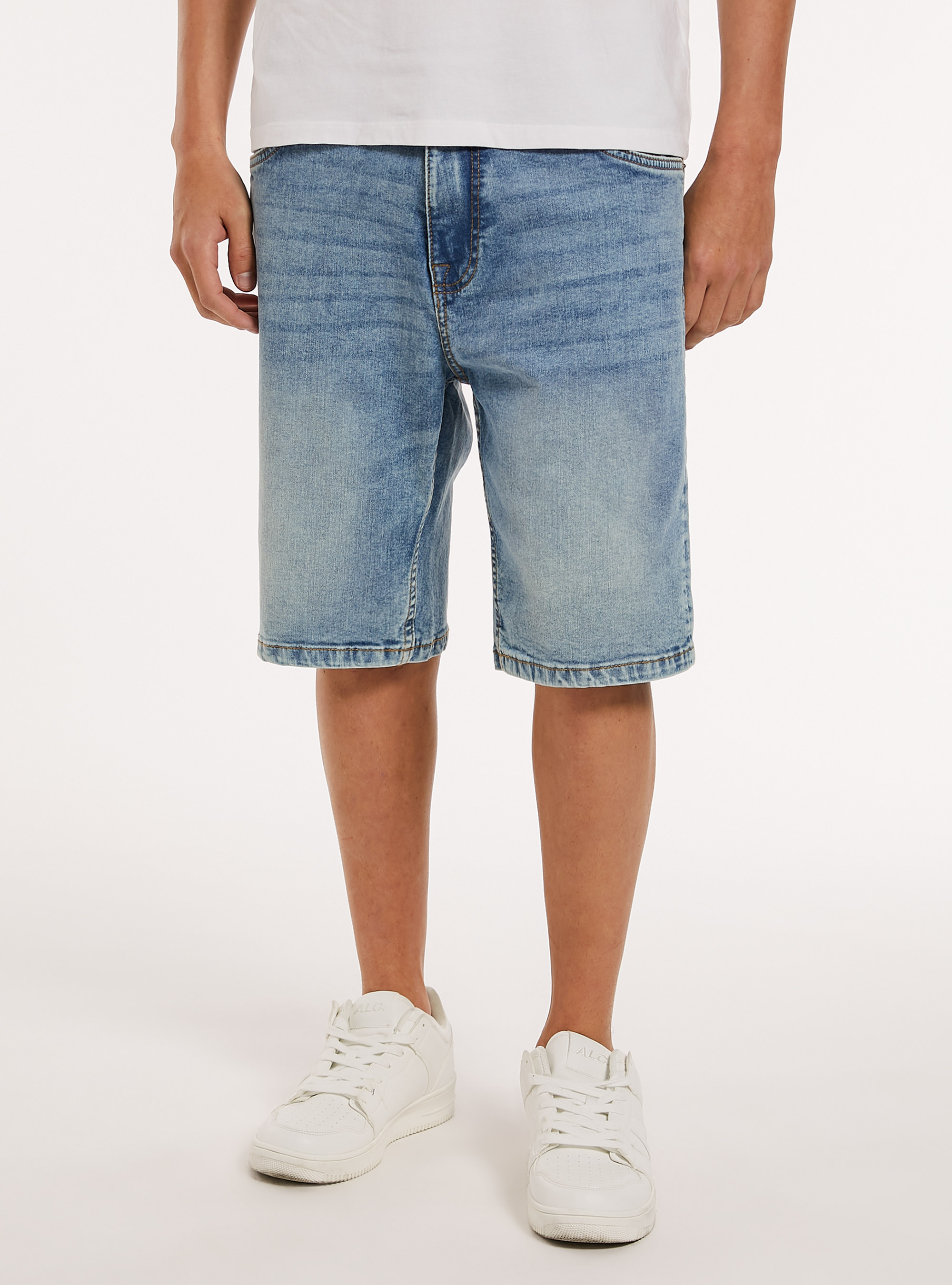 Bermuda Carrot en denim stretch, D006 AZURE