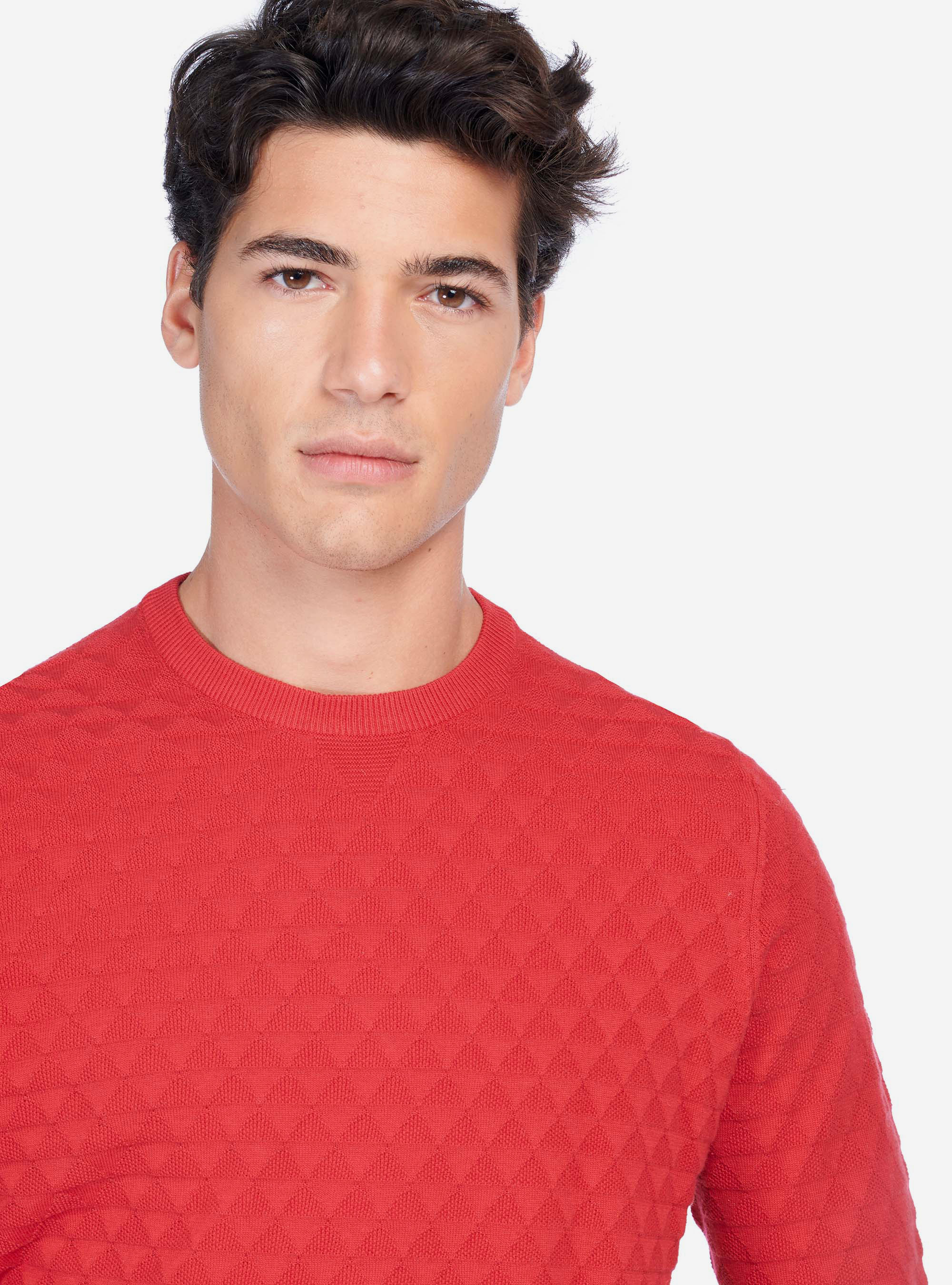 Pull basique, C3372 RED