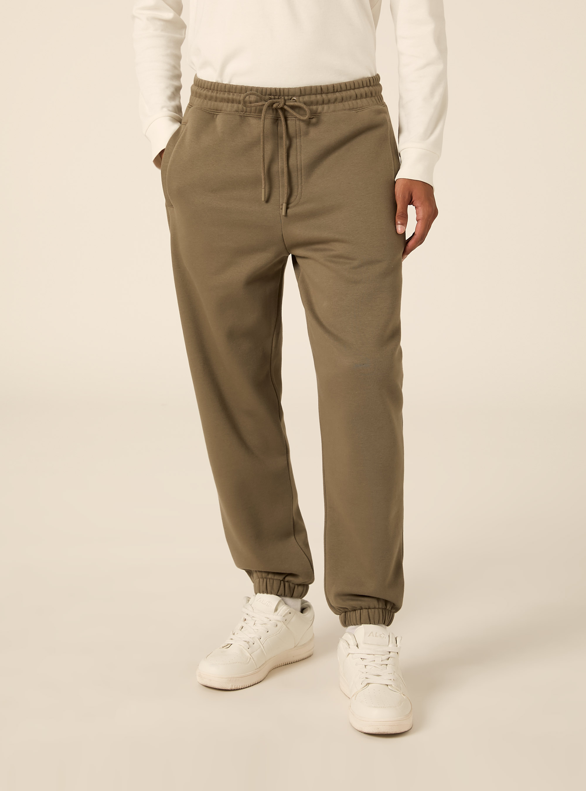 Jogger basico con coulisse ed elastico in vita, KY2 KAKY MEDIUM