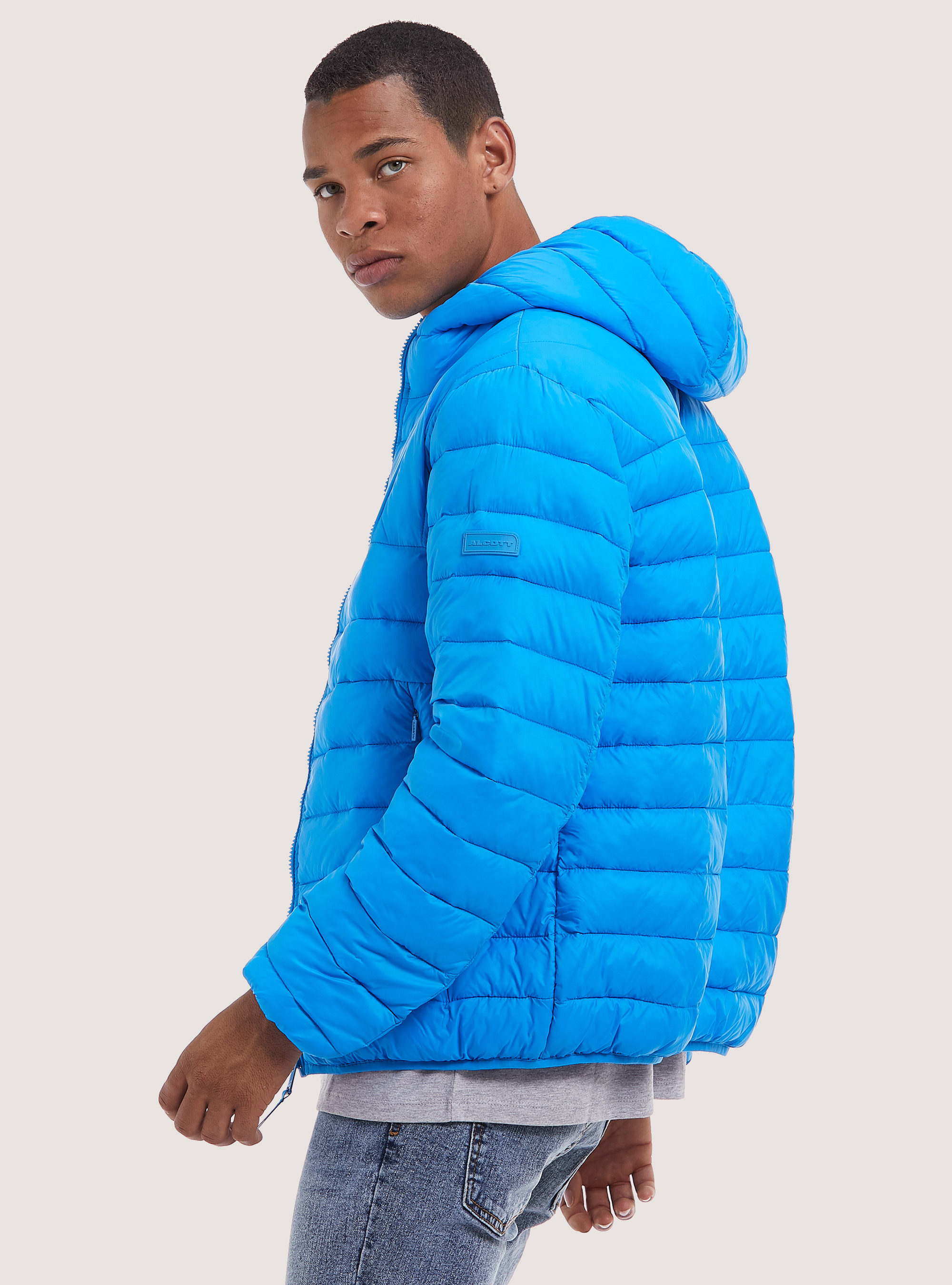 Jacket with recycled padding, AZ1 AZZURRE DARK