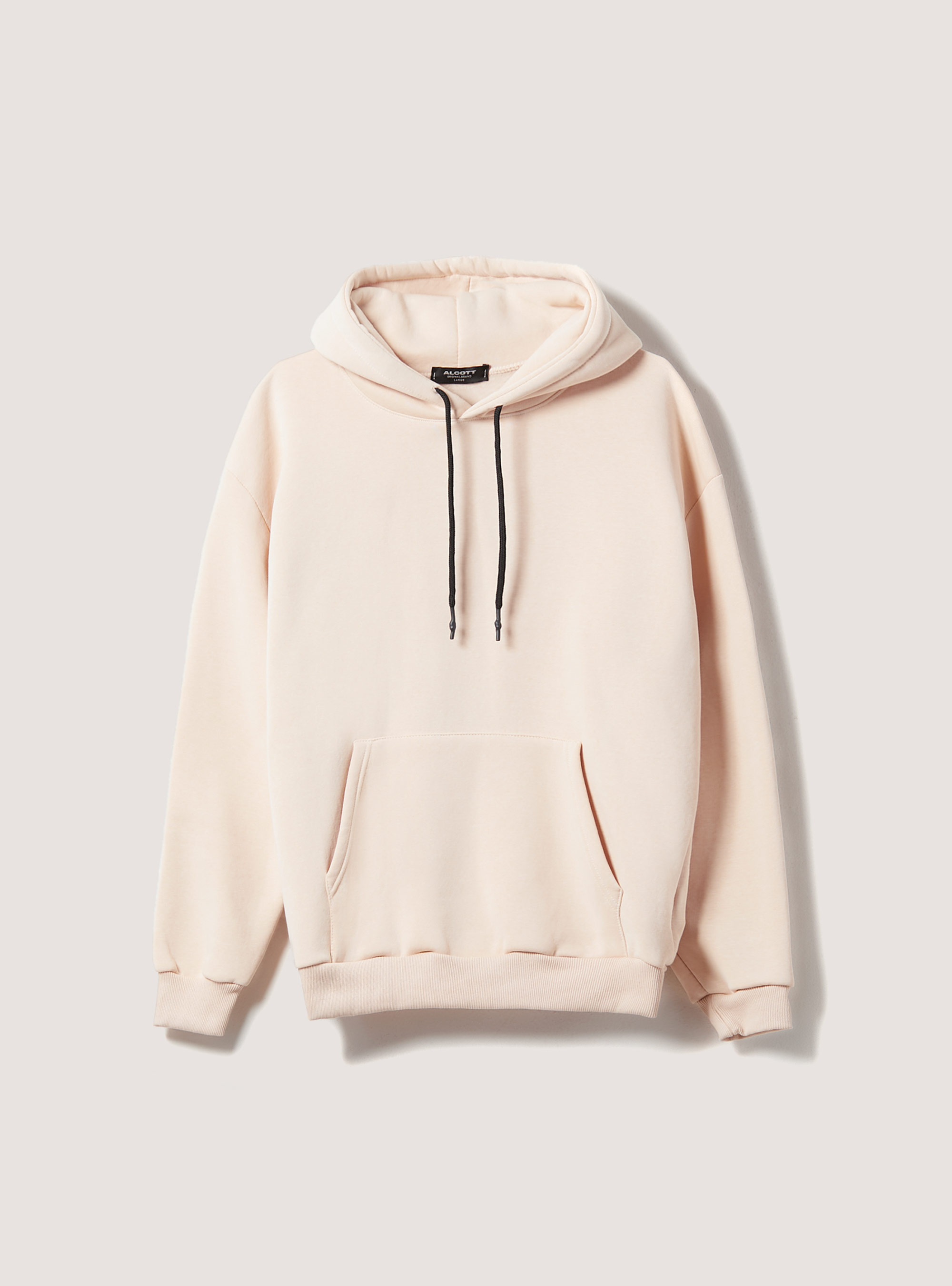 Felpa con cappuccio in tinta unita, WH1 OFF WHITE