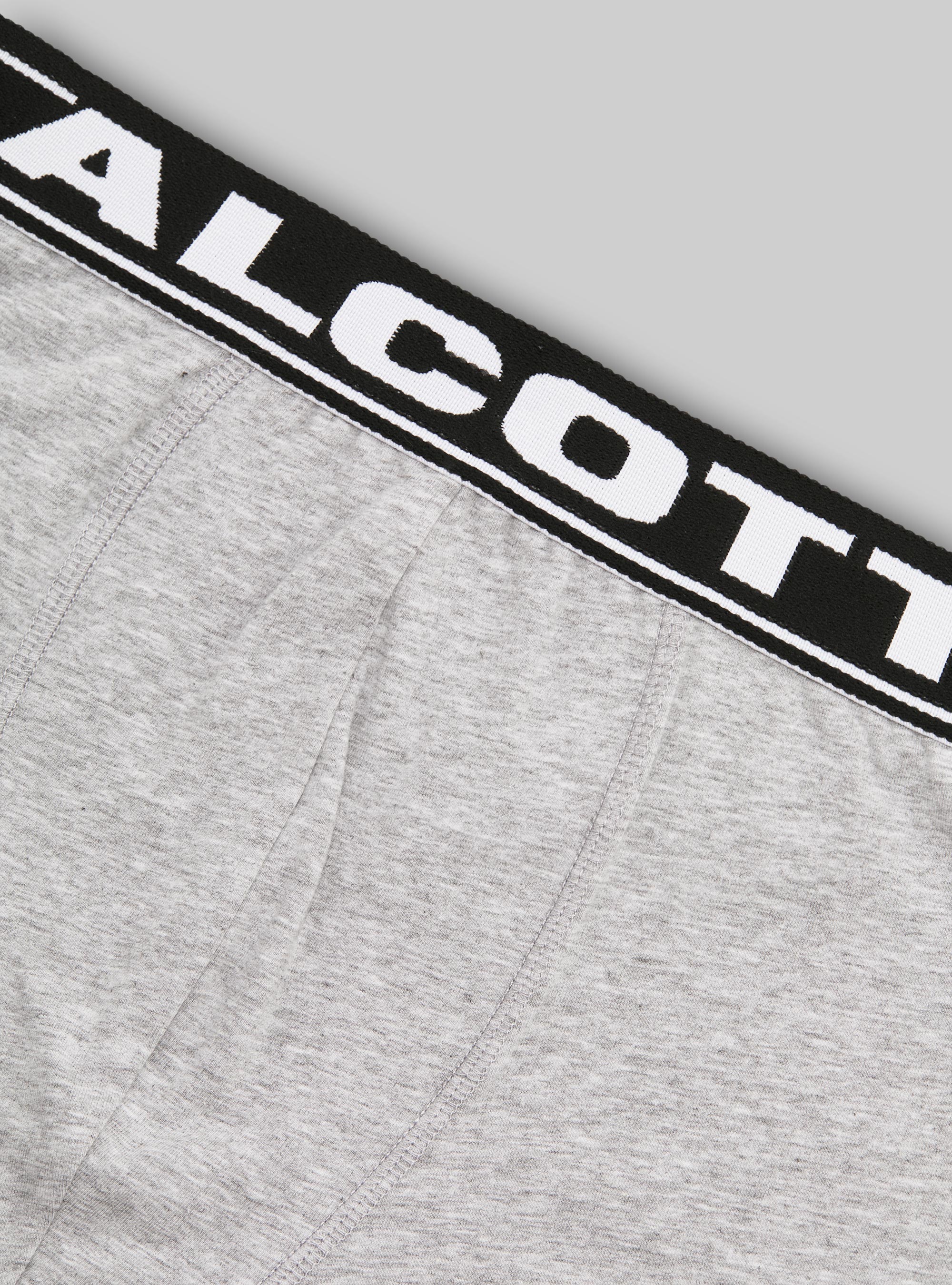 Calzoncillos bóxer de algodón elástico con logotipo, MGY2 GREY MEL MEDIUM
