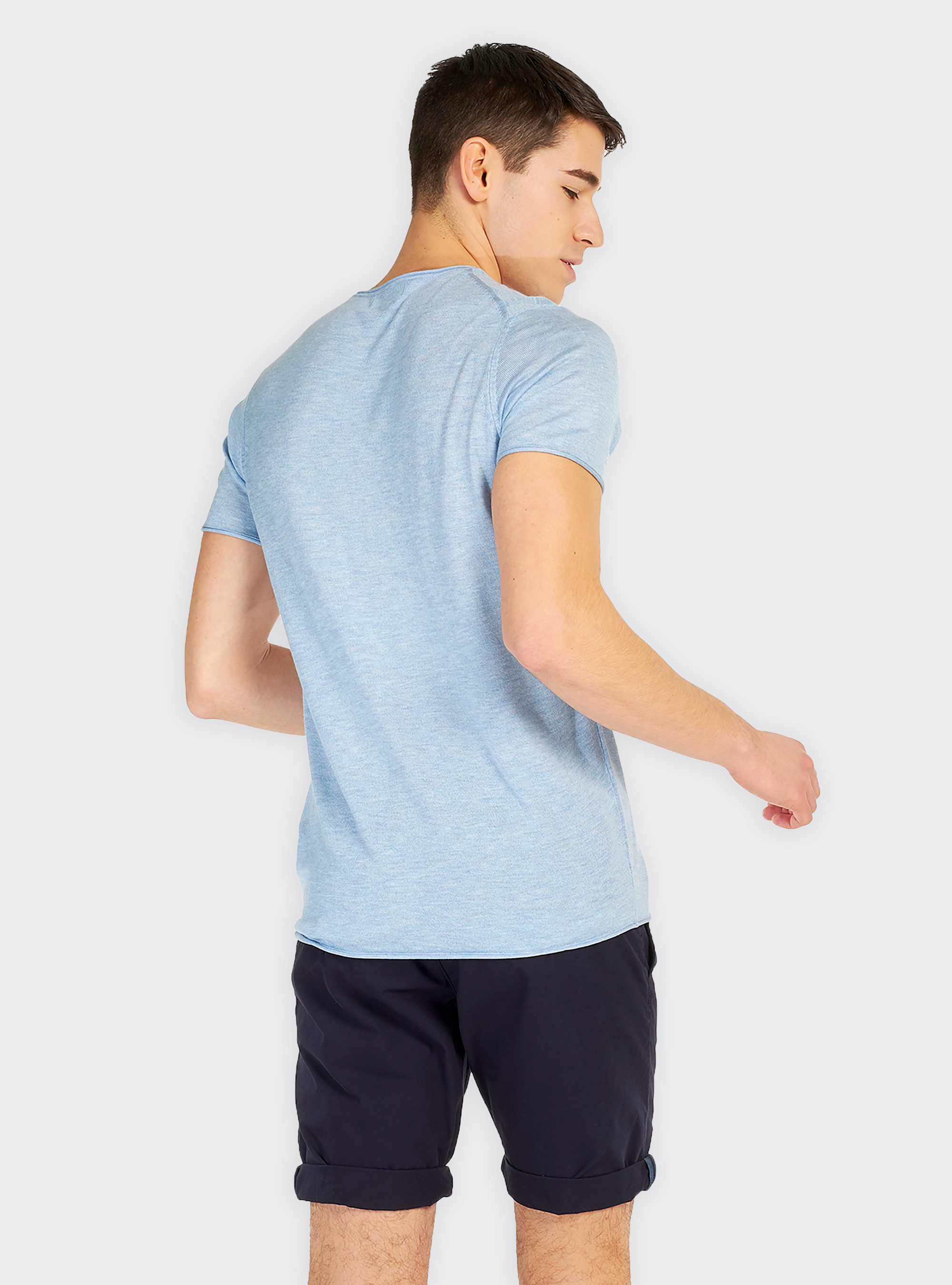 Pull à manches courtes, C2253 AZZURRE