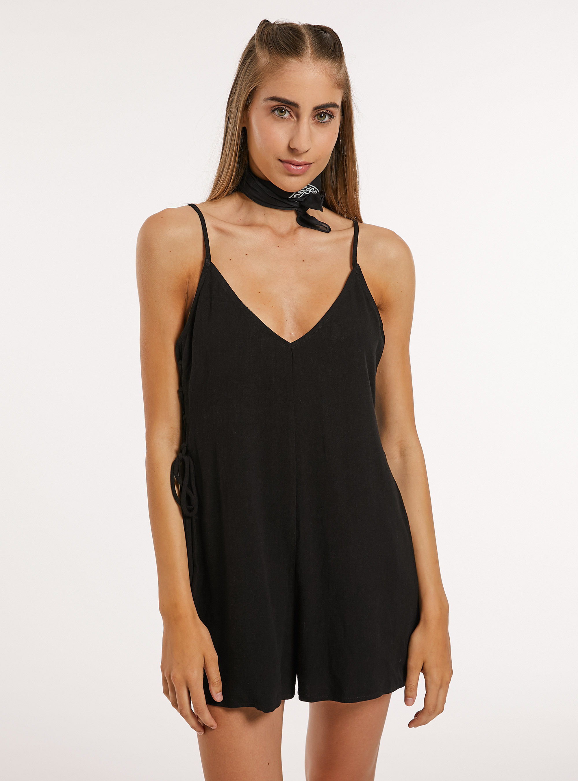 Tuta in misto lino, BK1 BLACK