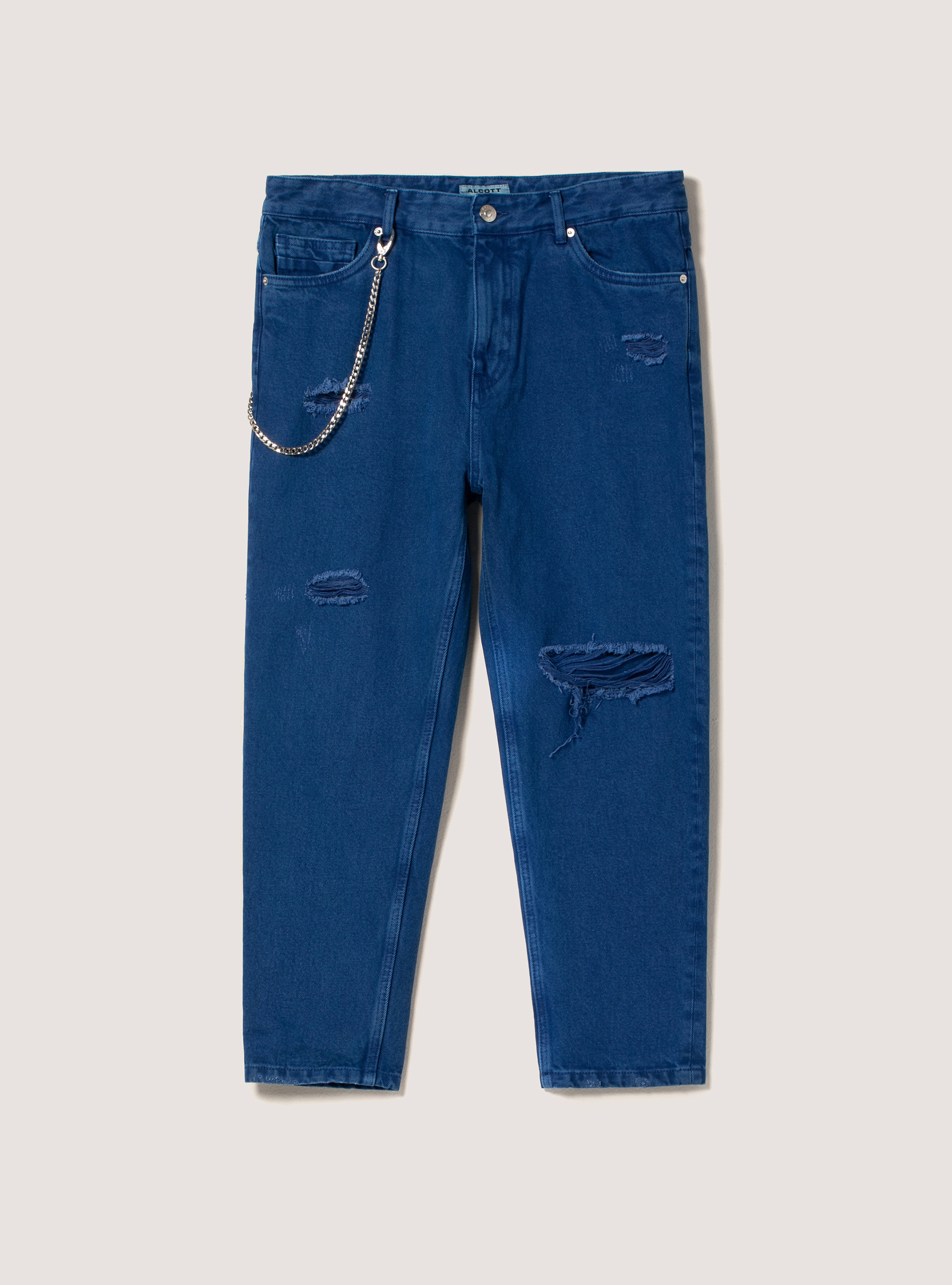 Relaxed fit jeans with chain, RY2 ROYALE MEDIUM