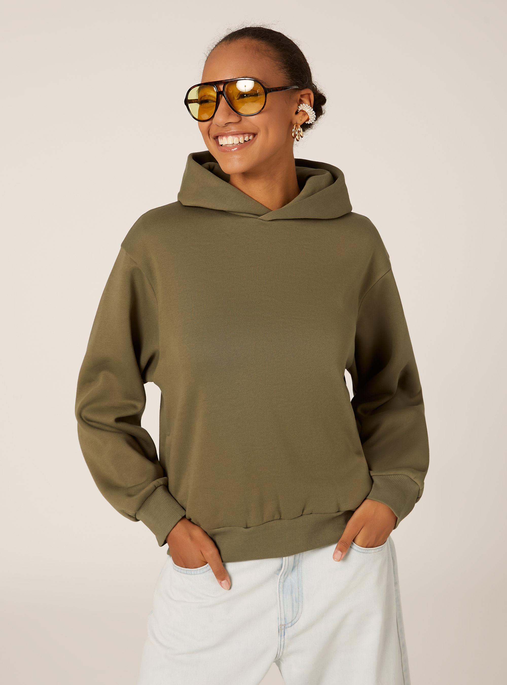 Felpa boxy over fit, KY2 KAKY MEDIUM