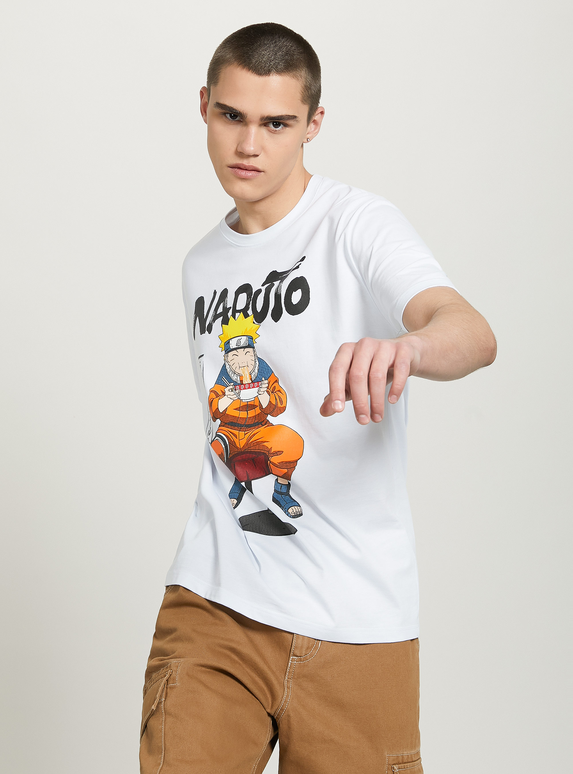 Naruto / Alcott T-shirt, WH2 WHITE