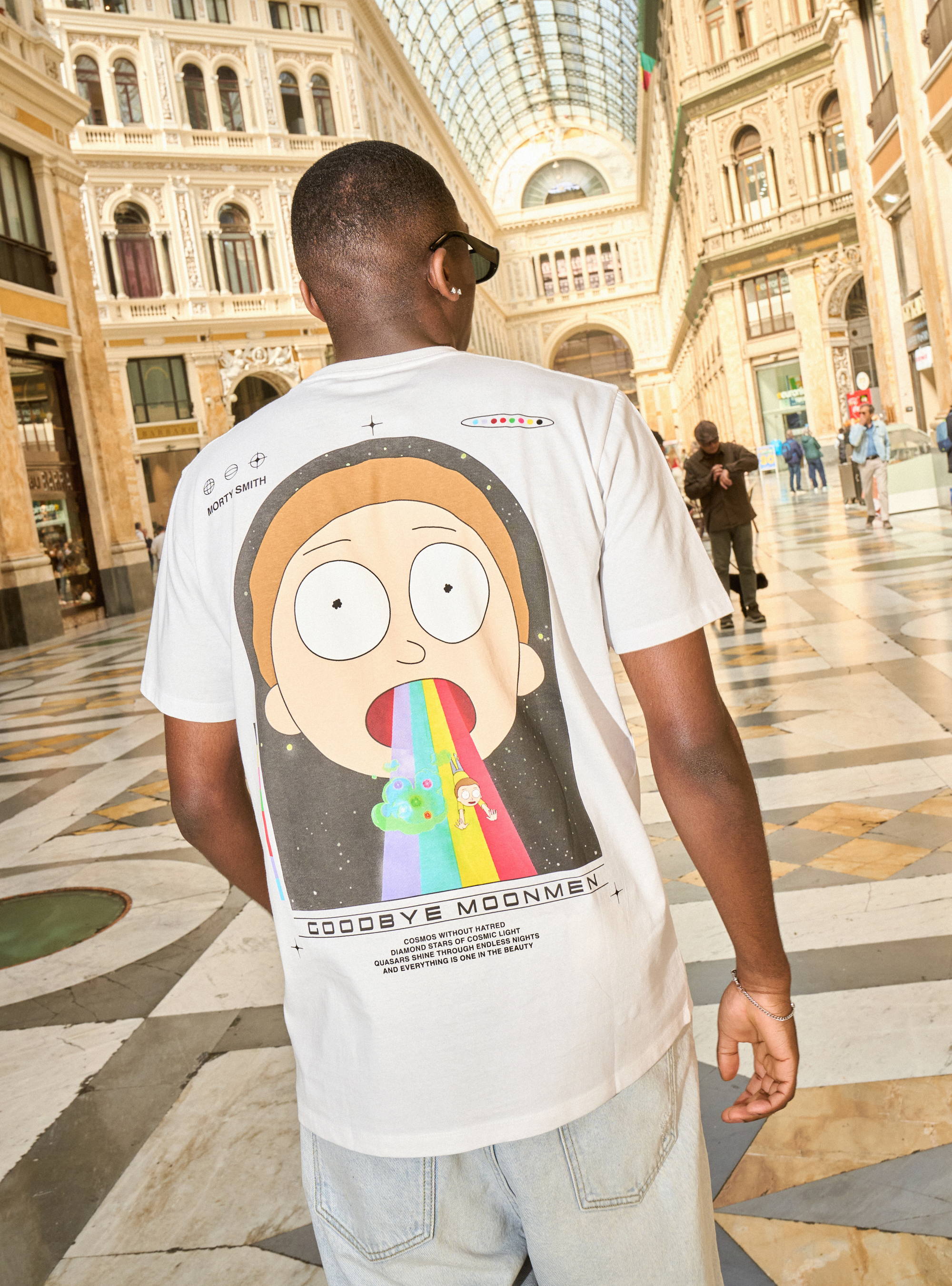 T-shirt rick and morty, WH3 WHITE
