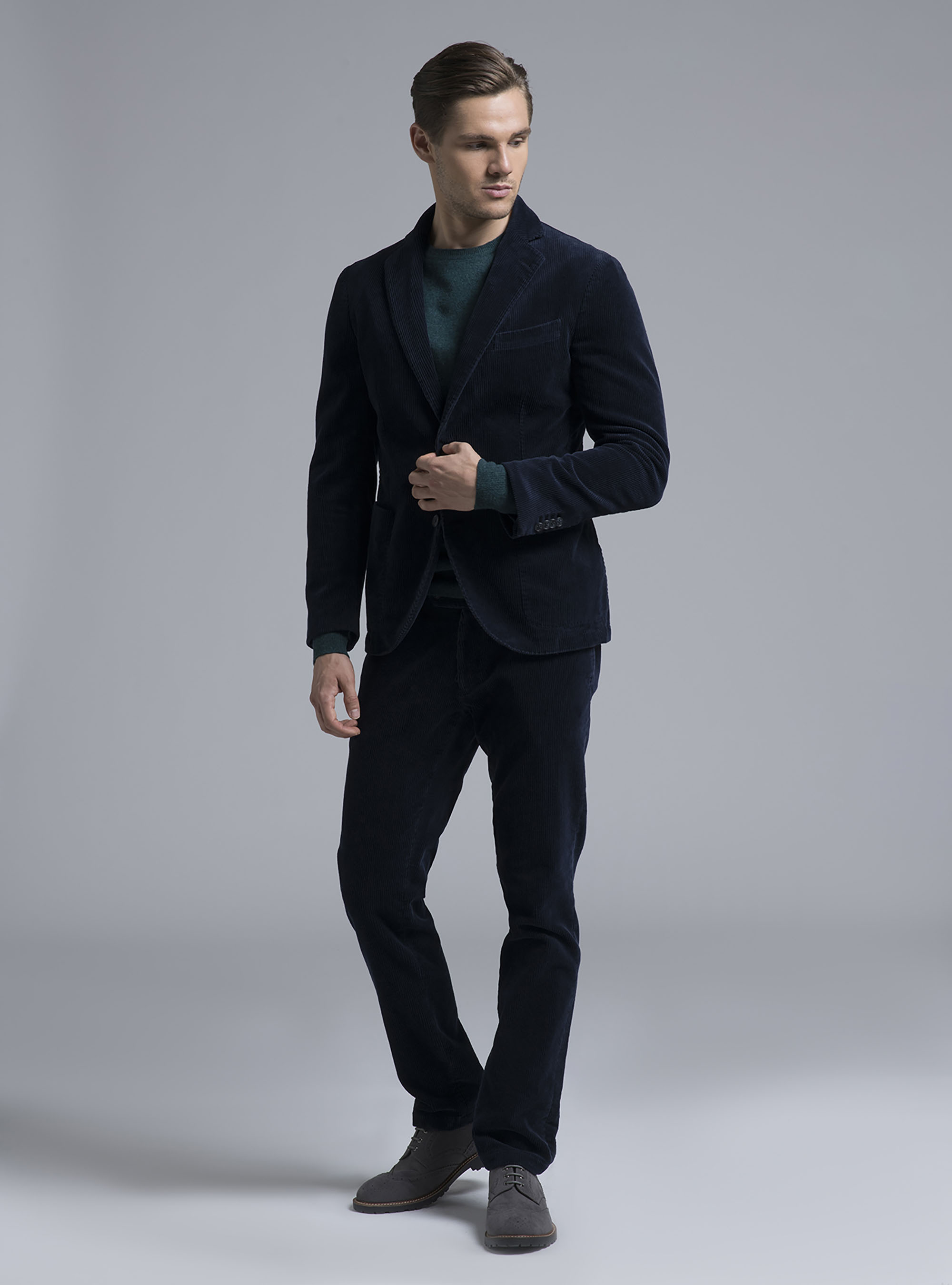 Giacca in velluto, BLUE NAVY