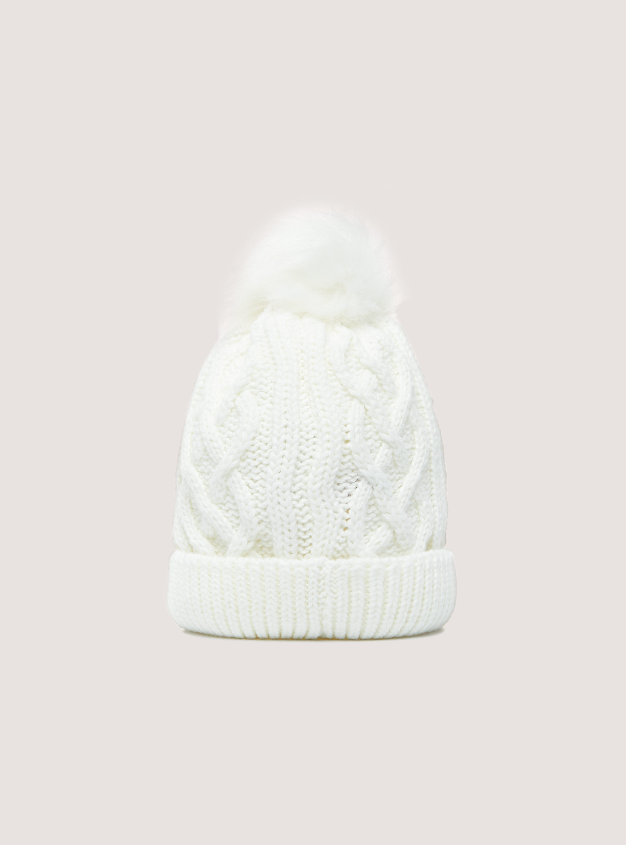 Cappello Christmas Collection con pon pon, WH2 WHITE