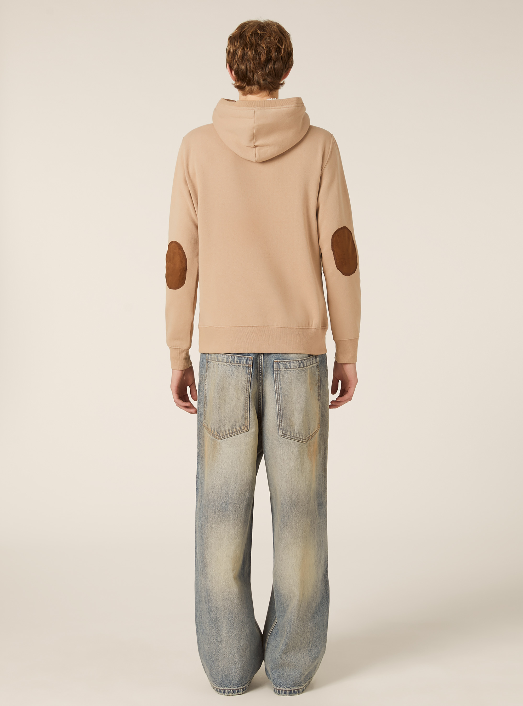 Kapuzenpullover aus Kunstfell, C5528 CAMEL