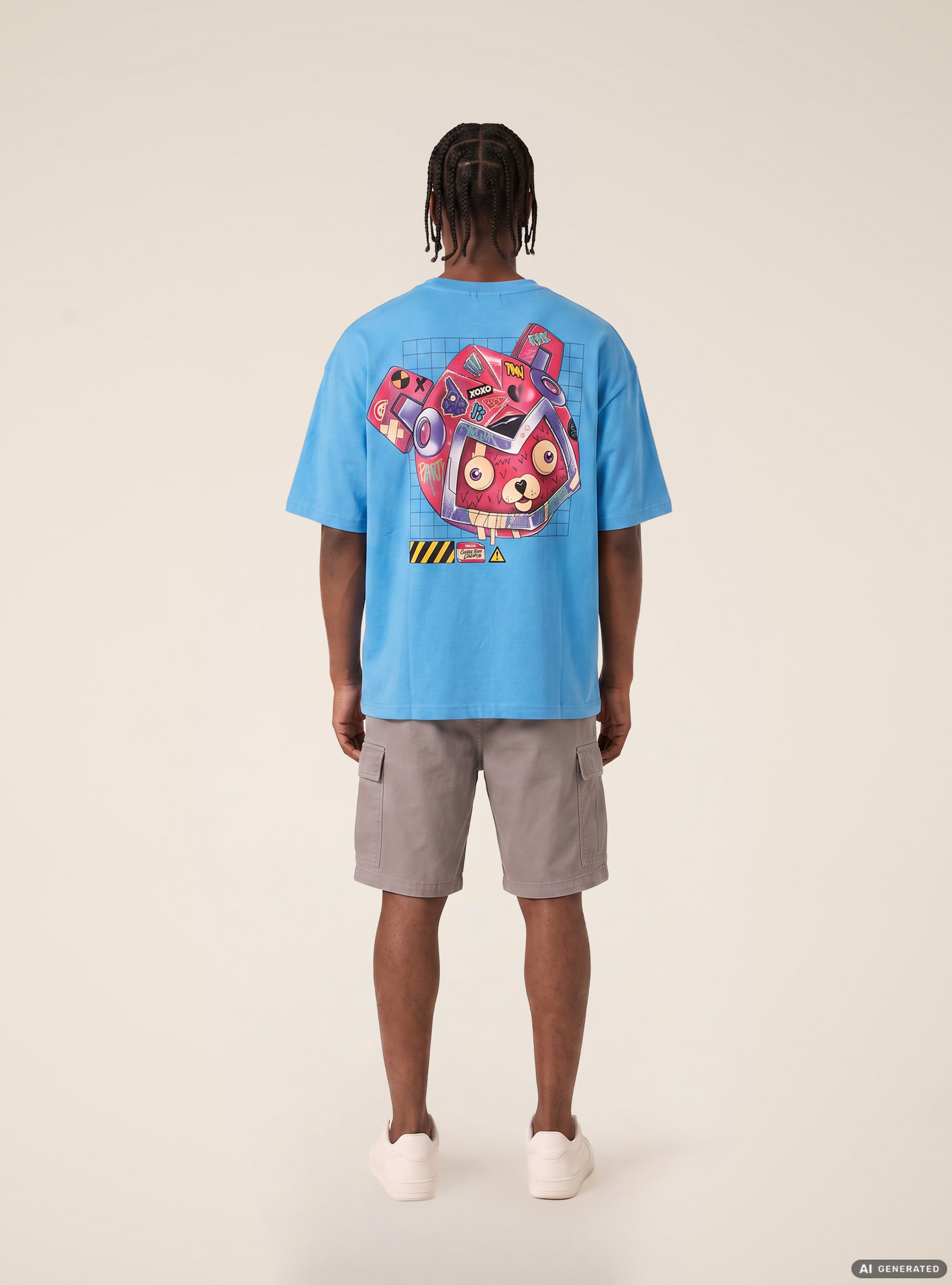 T-shirt licenza fortnite, AZ1 AZURE DARK