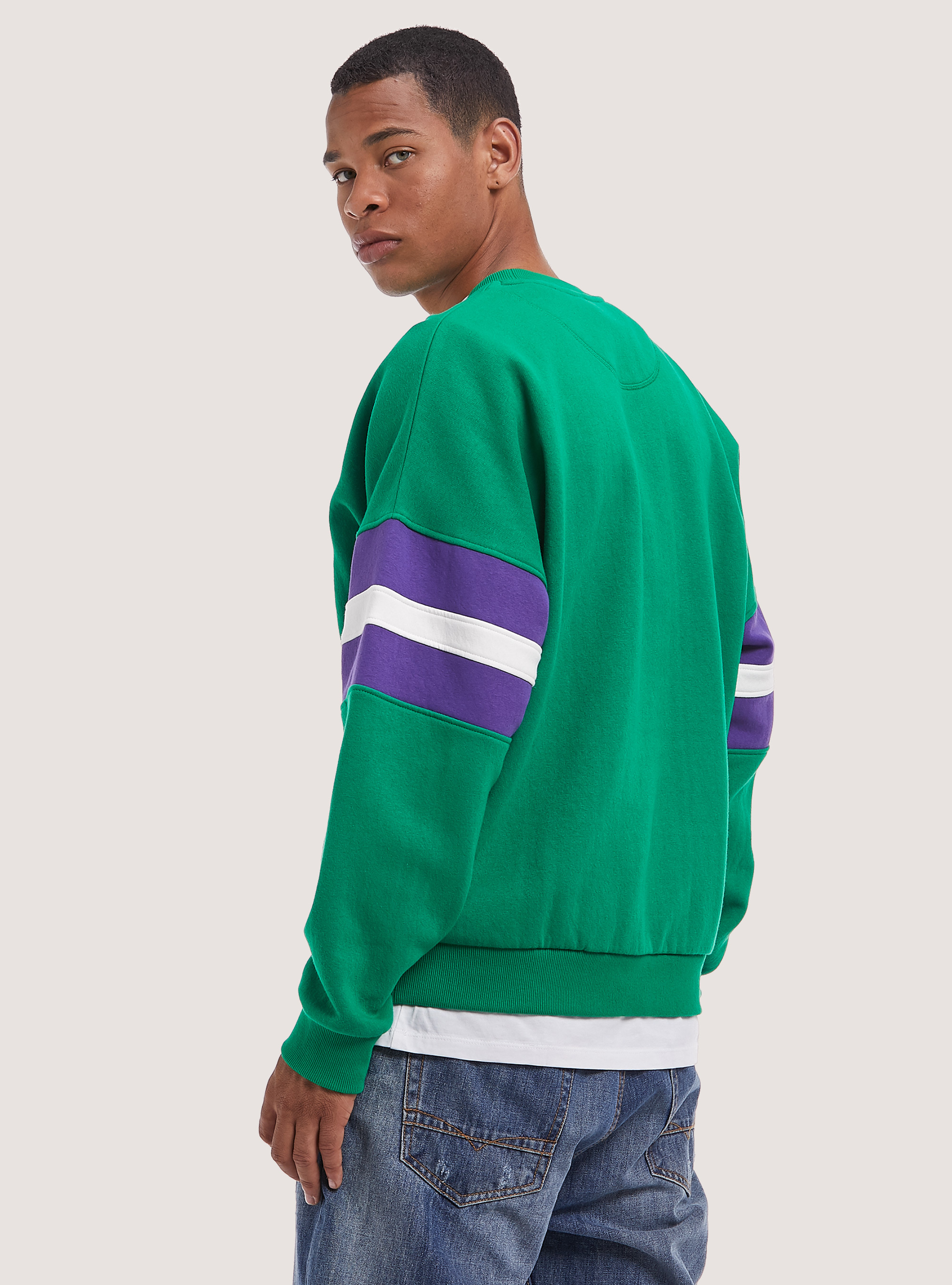 Sudadera con estampado Varsity, GN2 GREEN MEDIUM