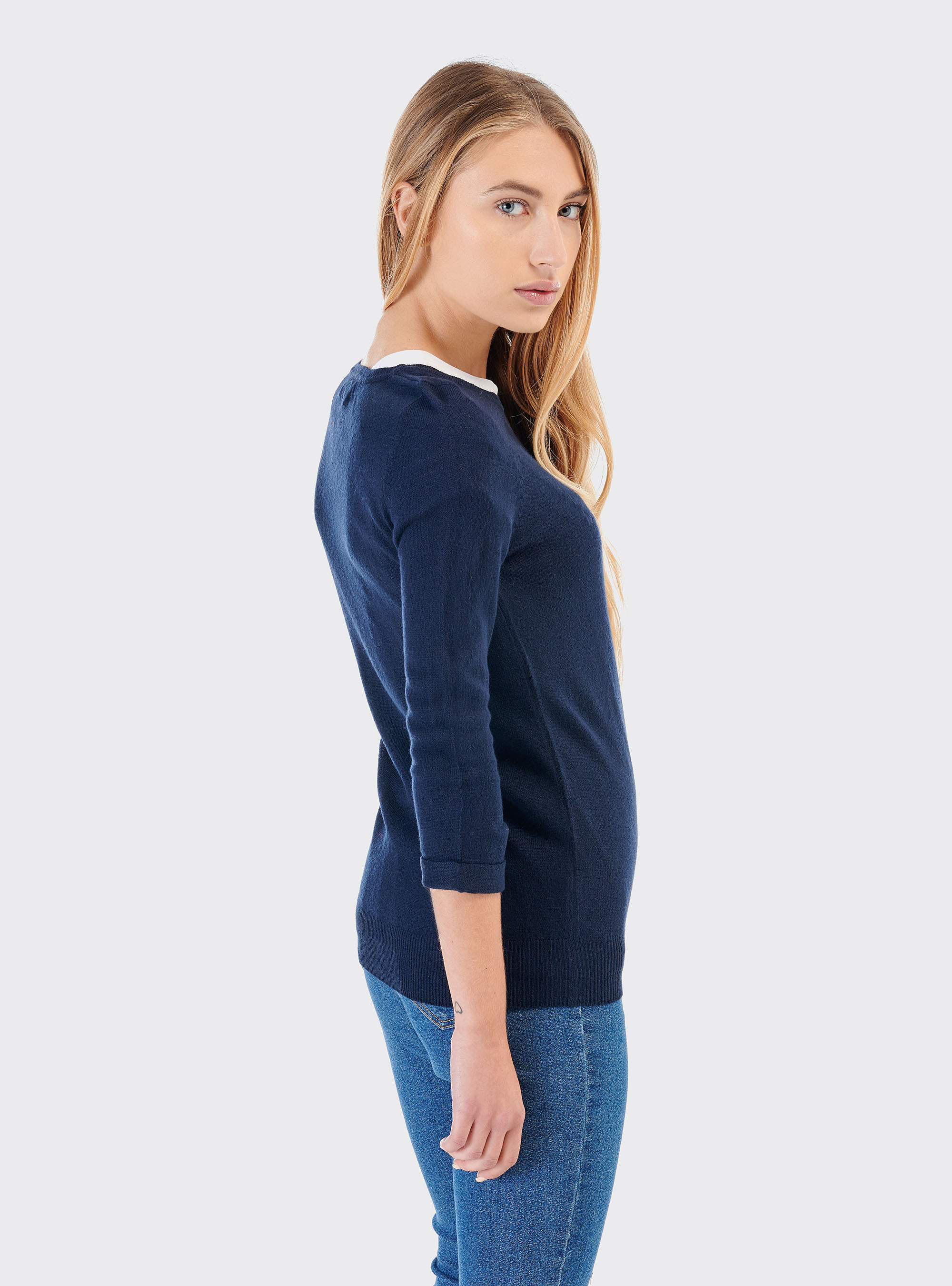 Basic crew neck, BLUE