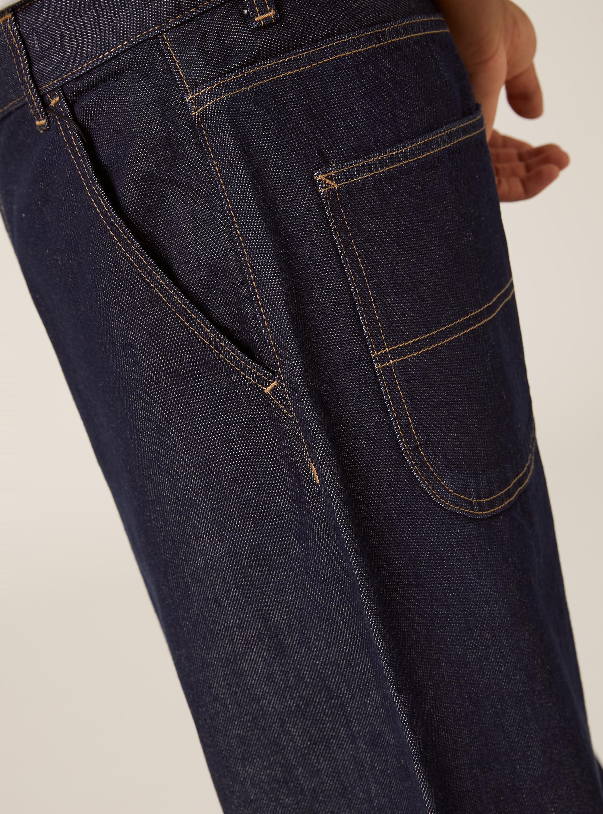 Jeans skater coupe ample, D001 DEEP BLUE