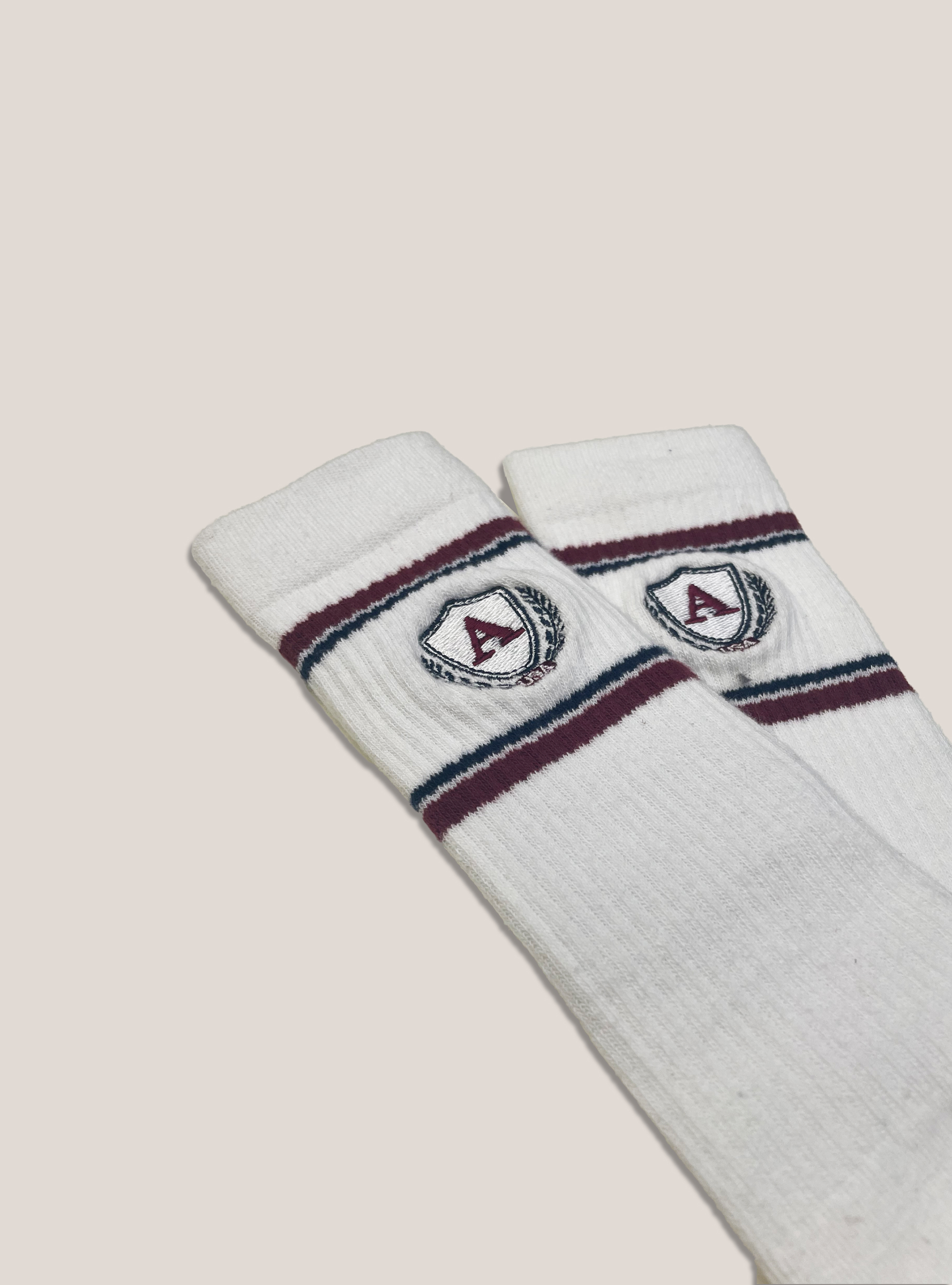Racquet Club Socks, WHITE