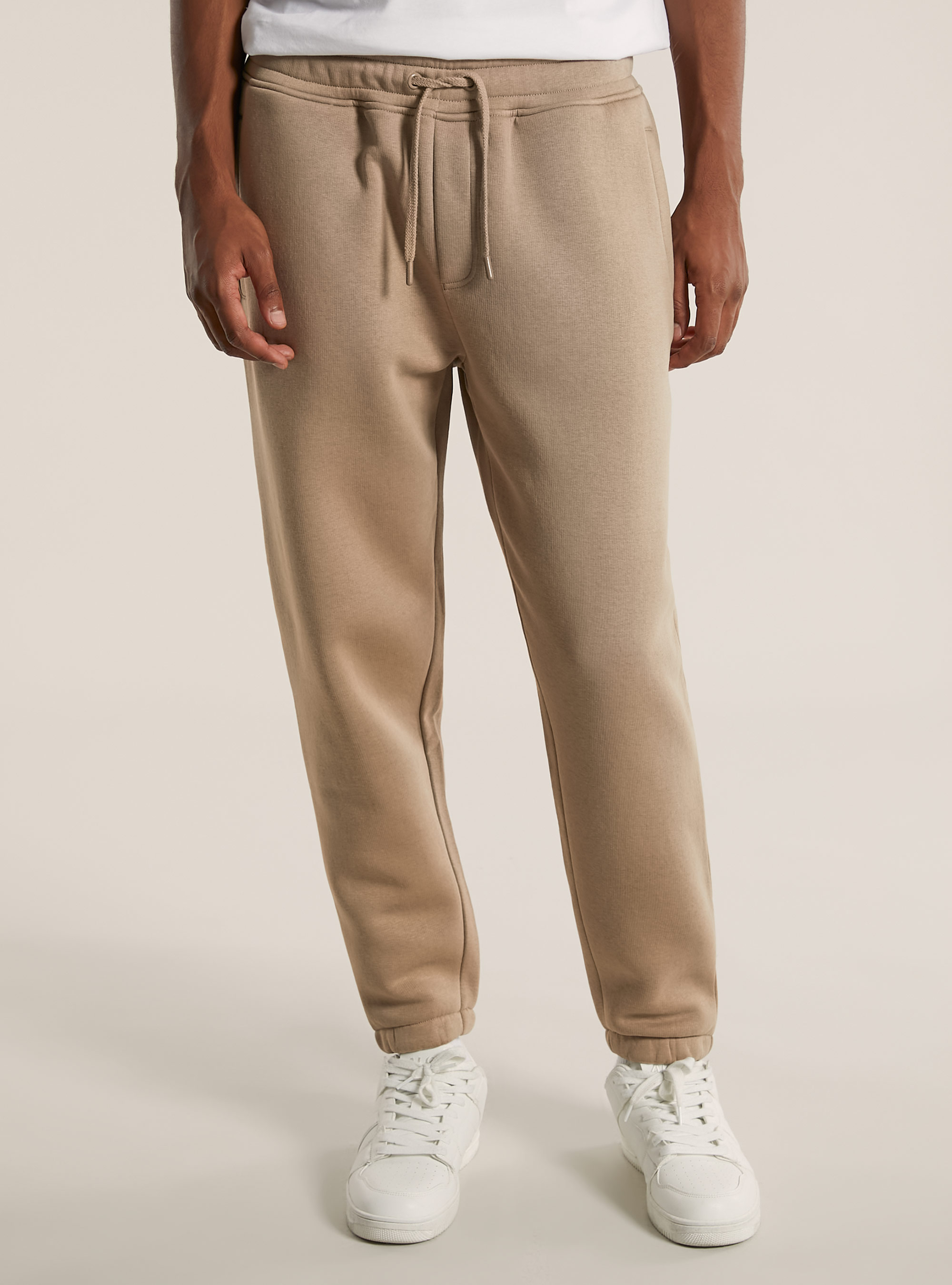 Fleece jogger trousers, BG1 BEIGE DARK
