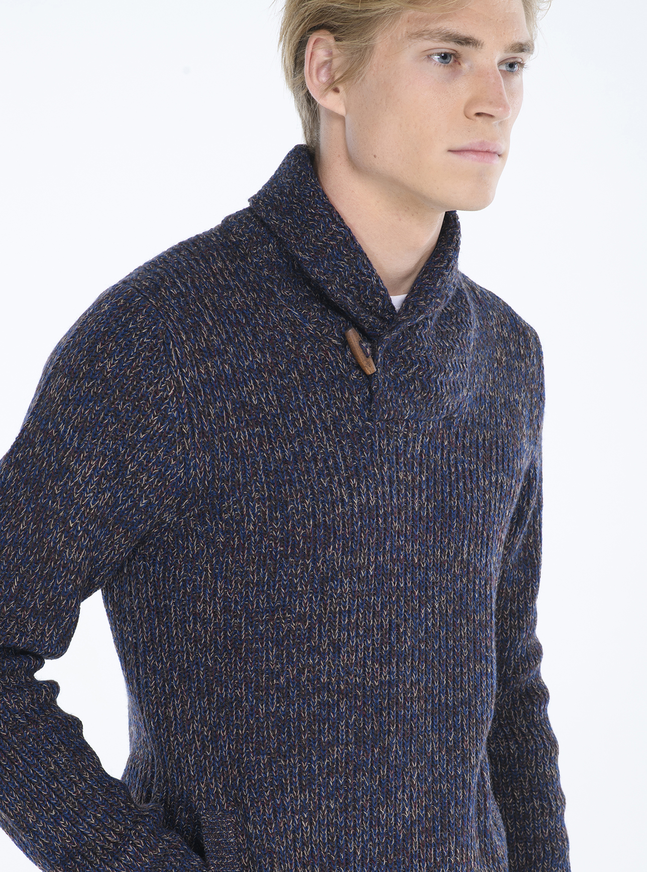 JERSEY CUELLO PULÓVER, MULTICOLOR