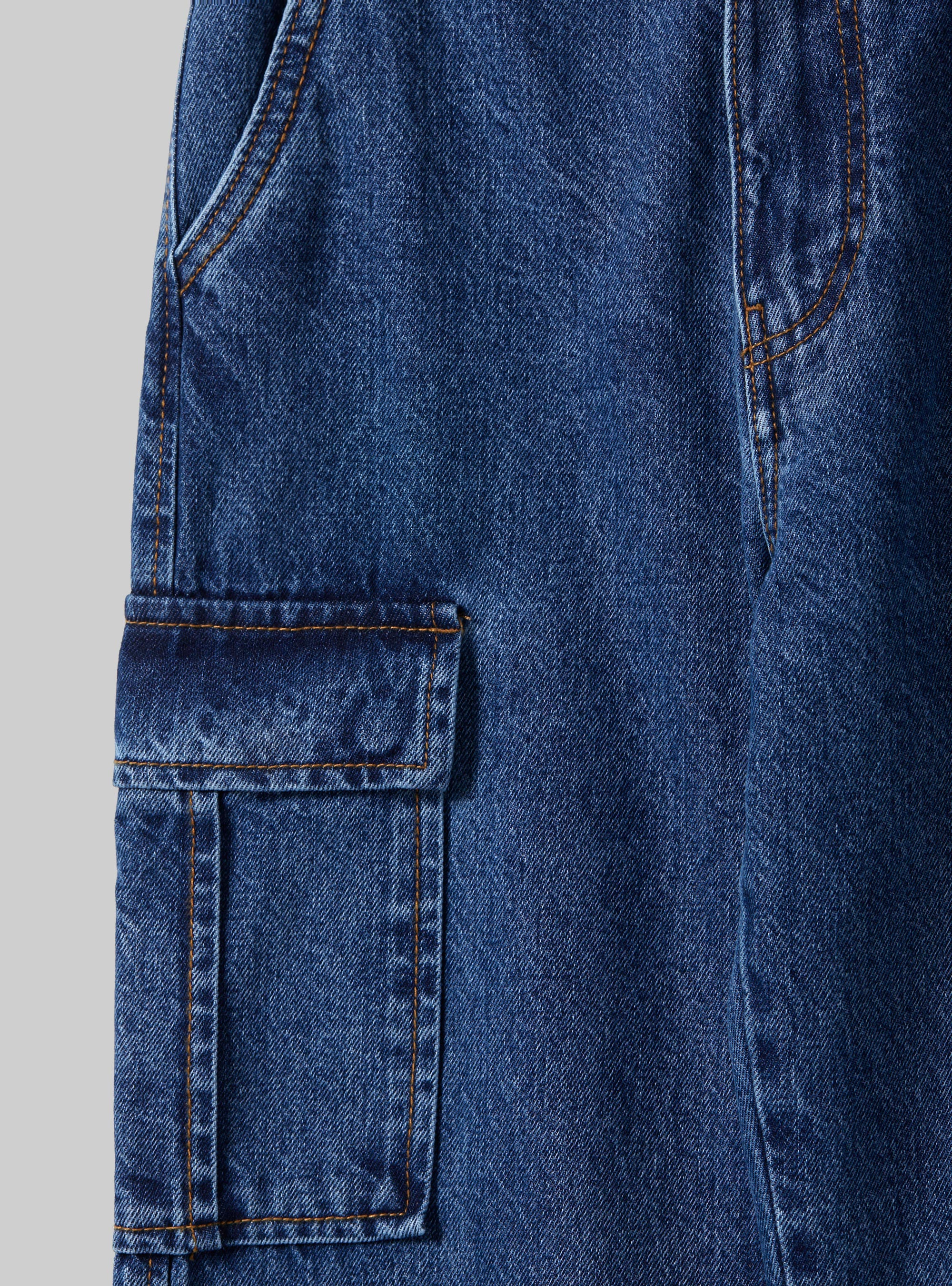 Comfort fit cargo jeans

, D002 MEDIUM DARK BLUE