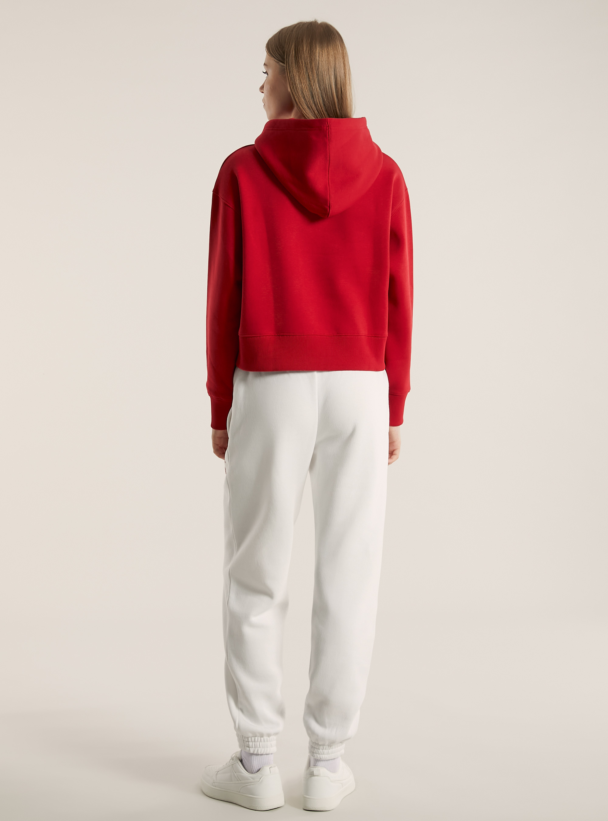 Sudadera con capucha y corte cuadrado, RD2 RED MEDIUM