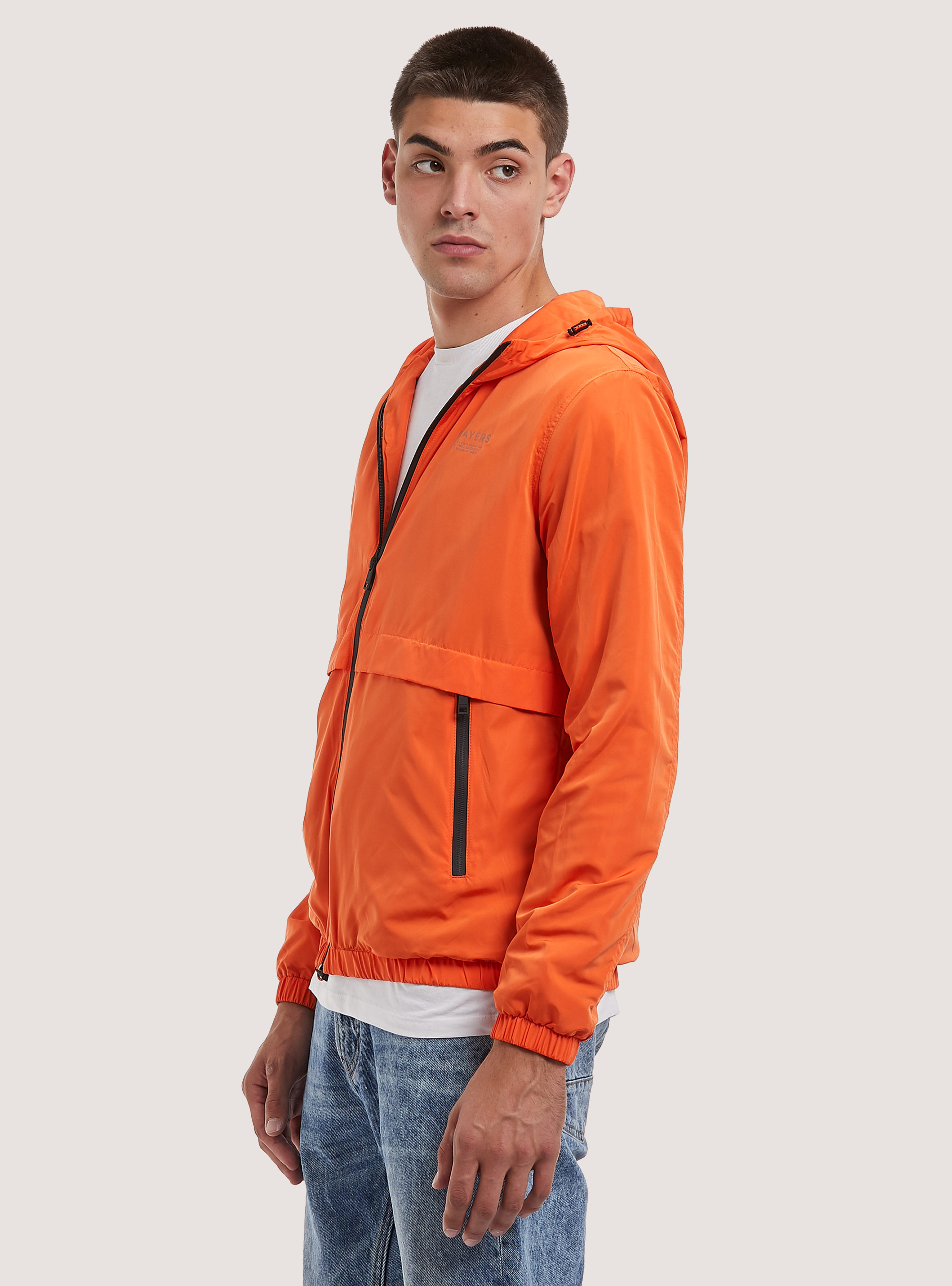 Windproof jacket with polar fleece lining, OR2 ORANGE MED.