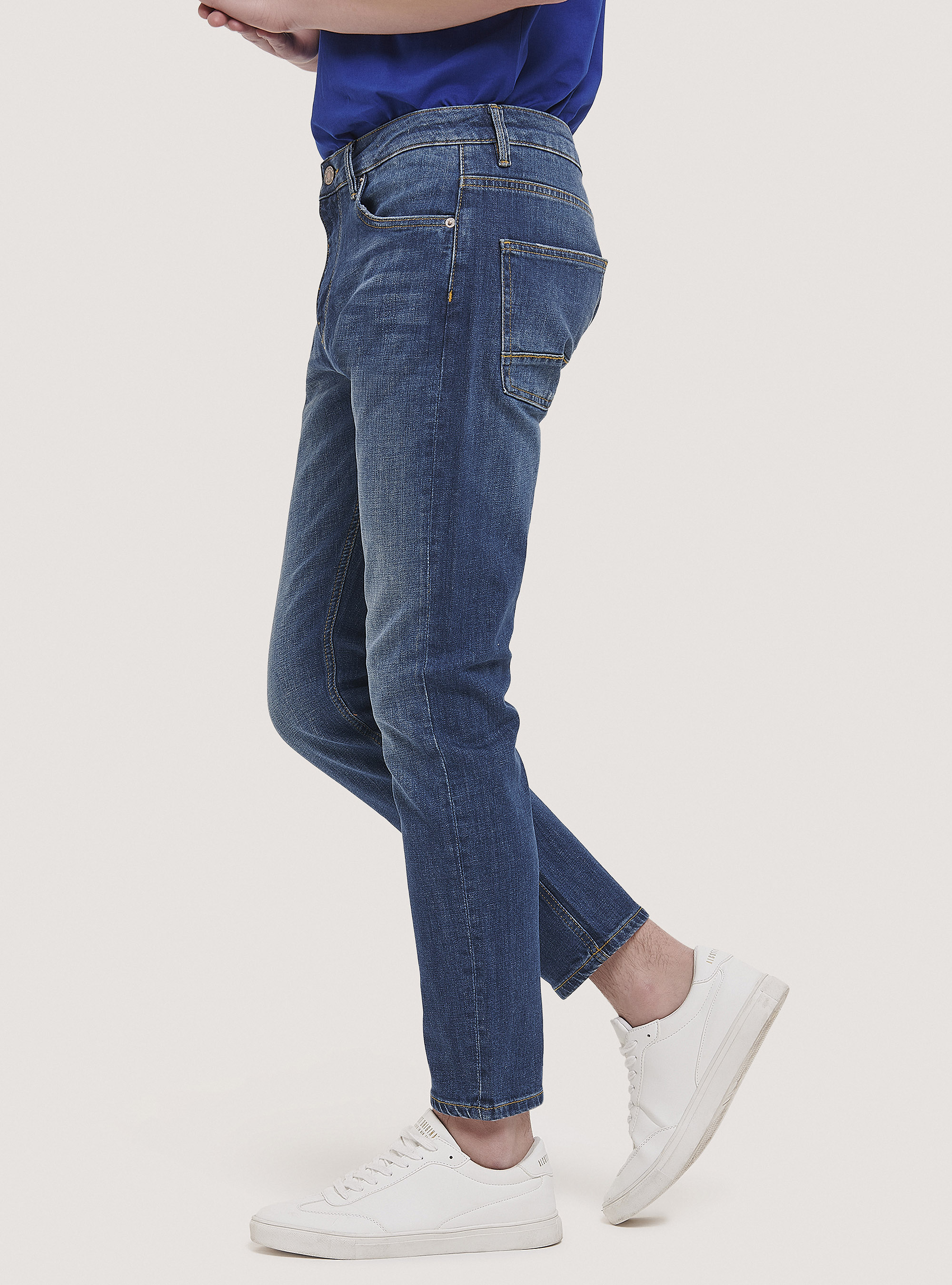 Jeans slim fit, D002 MEDIUM DARK BLUE