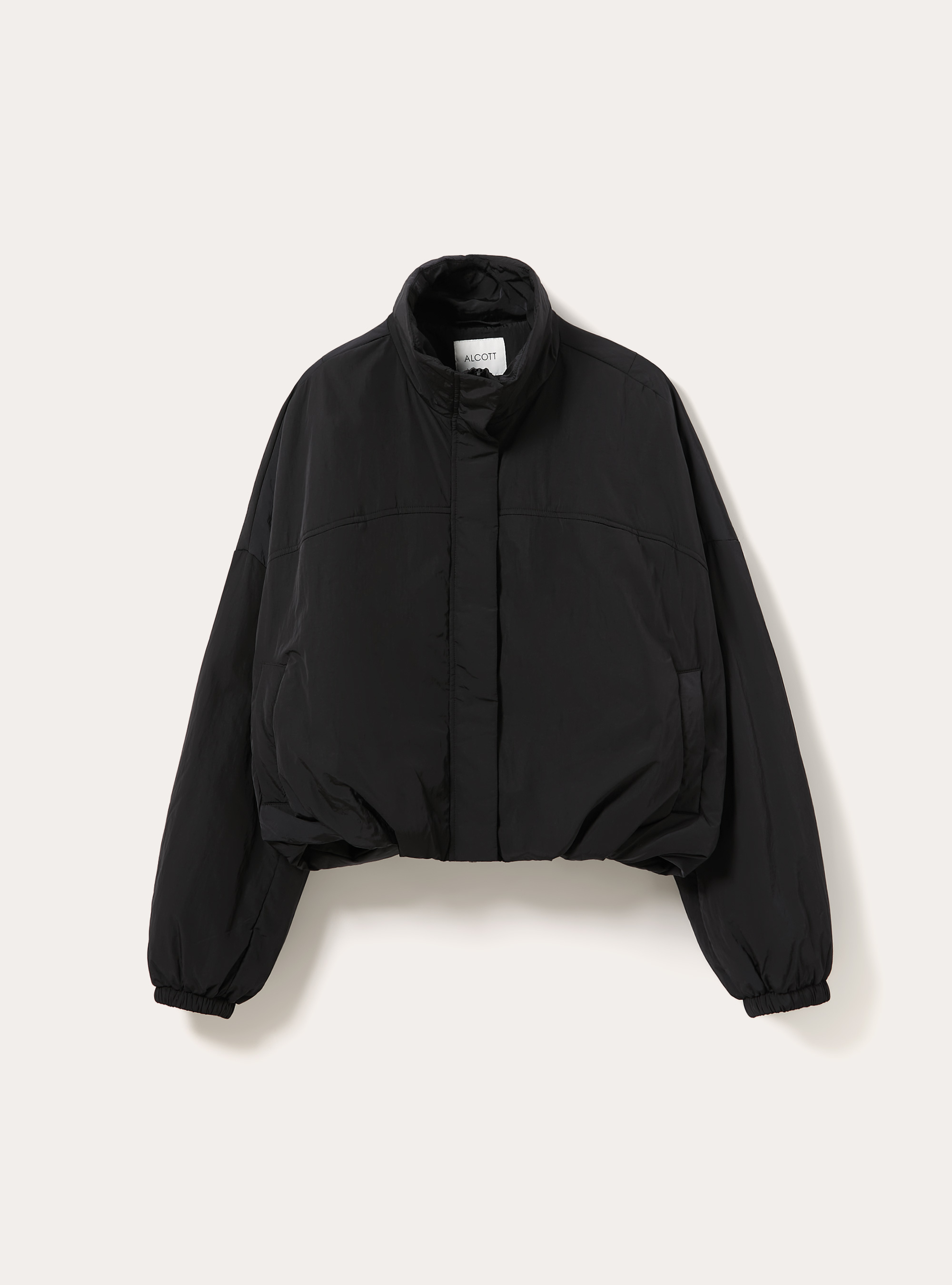 Steppjacke mit stehkragen, BK1 BLACK