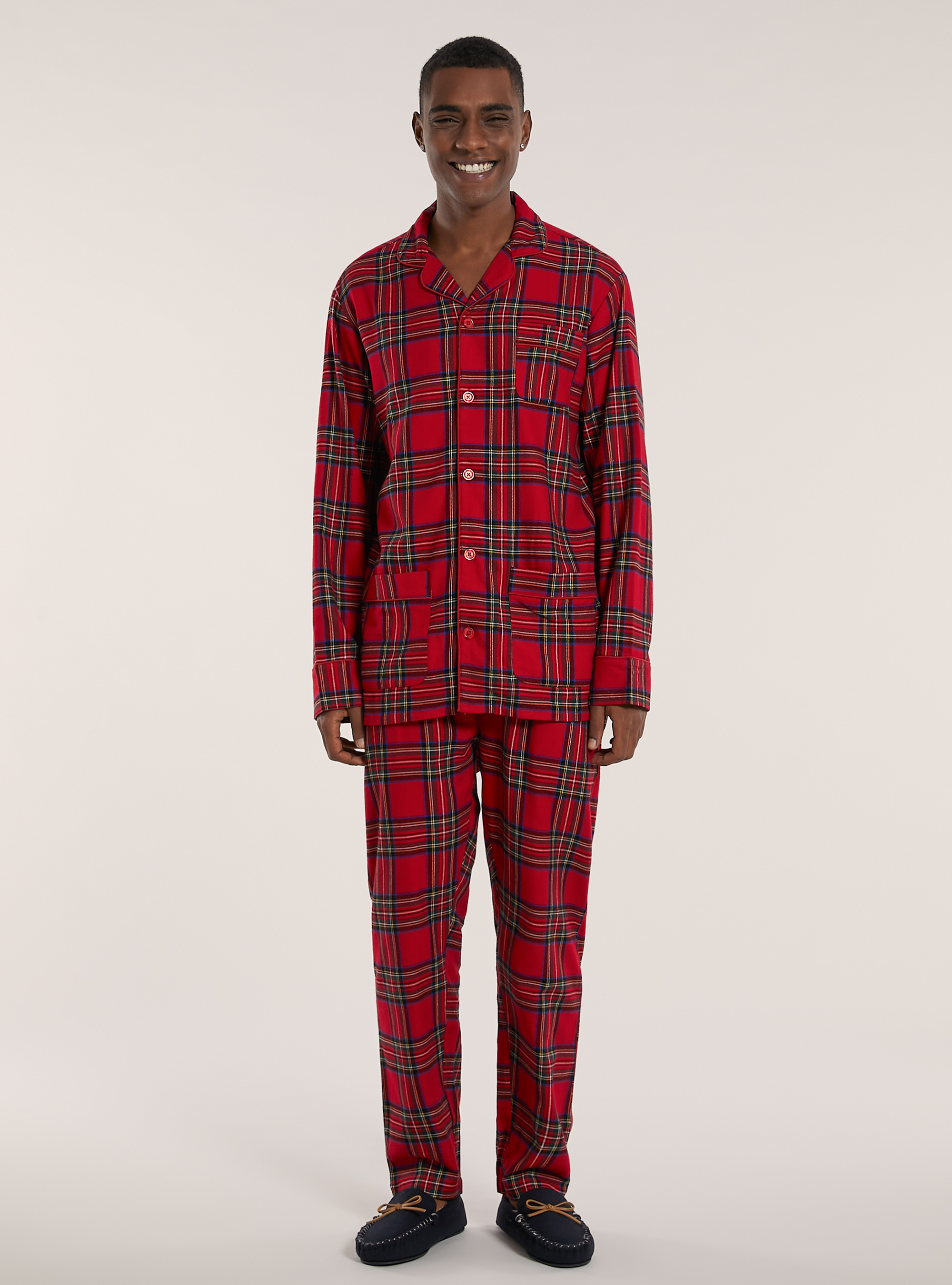 Pyjama écossais de la collection Christmas Family, RD2 RED MEDIUM