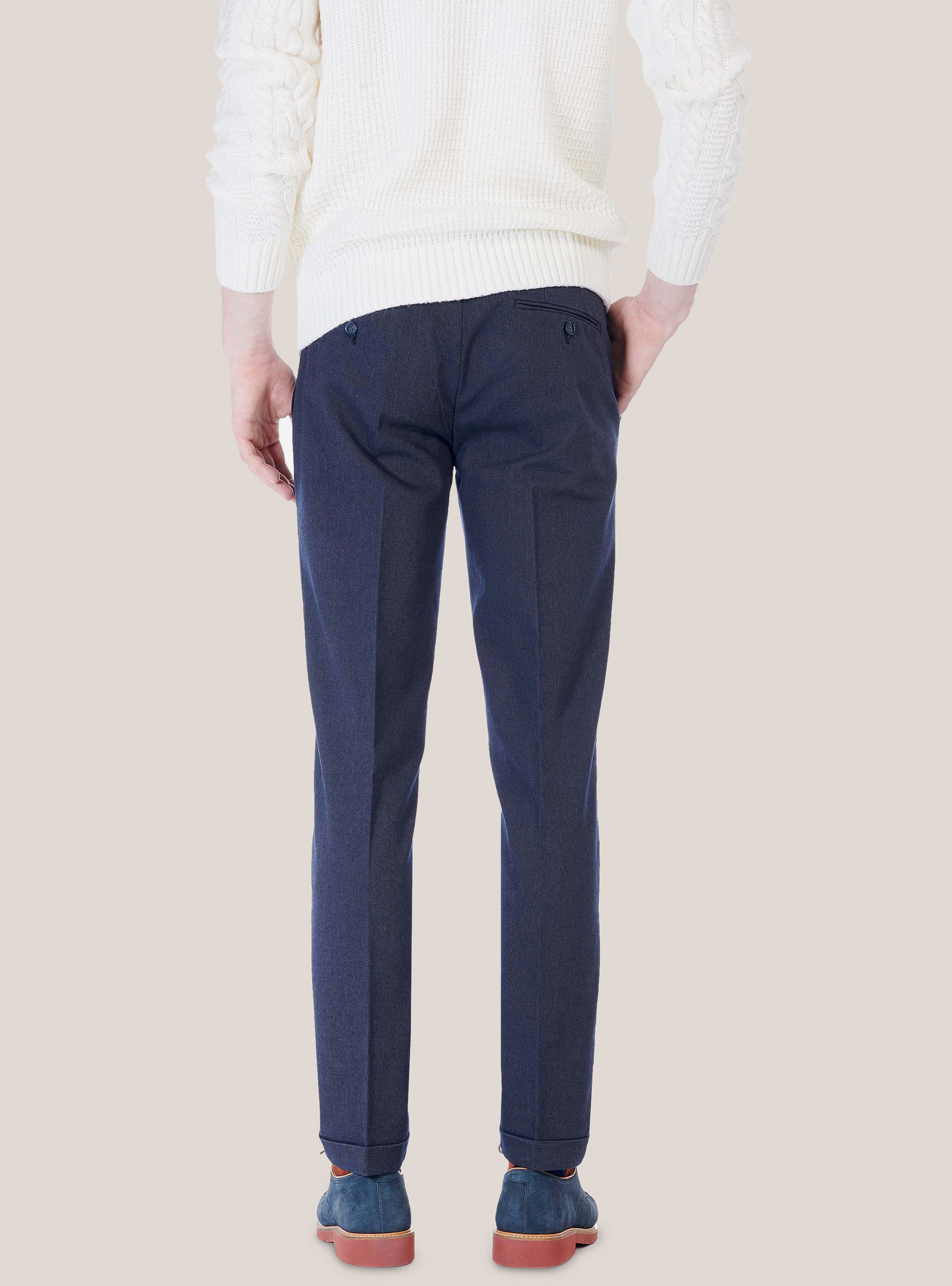 CHINO PANTS, C0223 BLUE