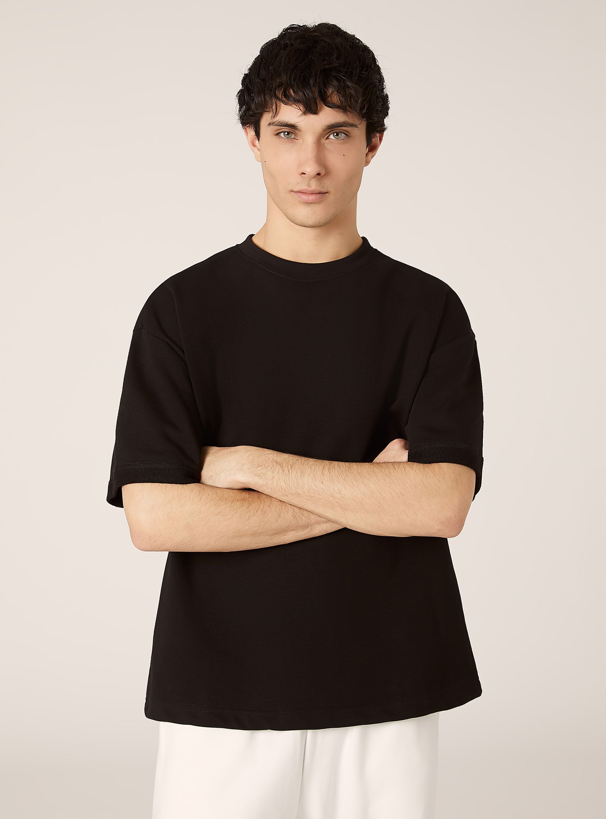 Sudadera boxy fit, BK1 BLACK