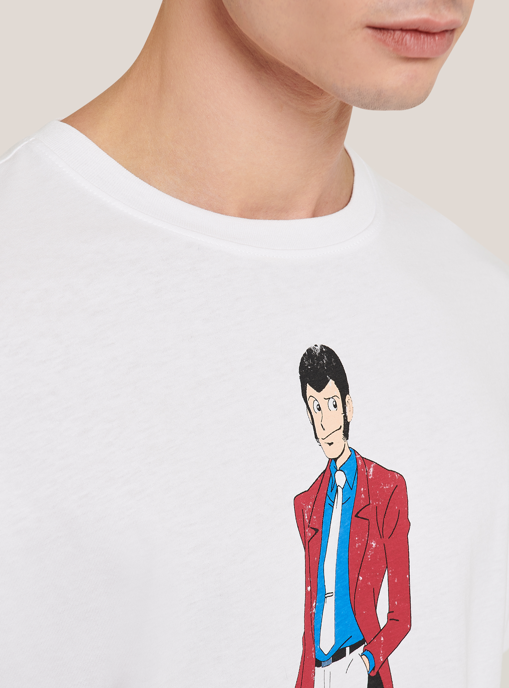 Maglietta Lupin x Alcott, BIANCO